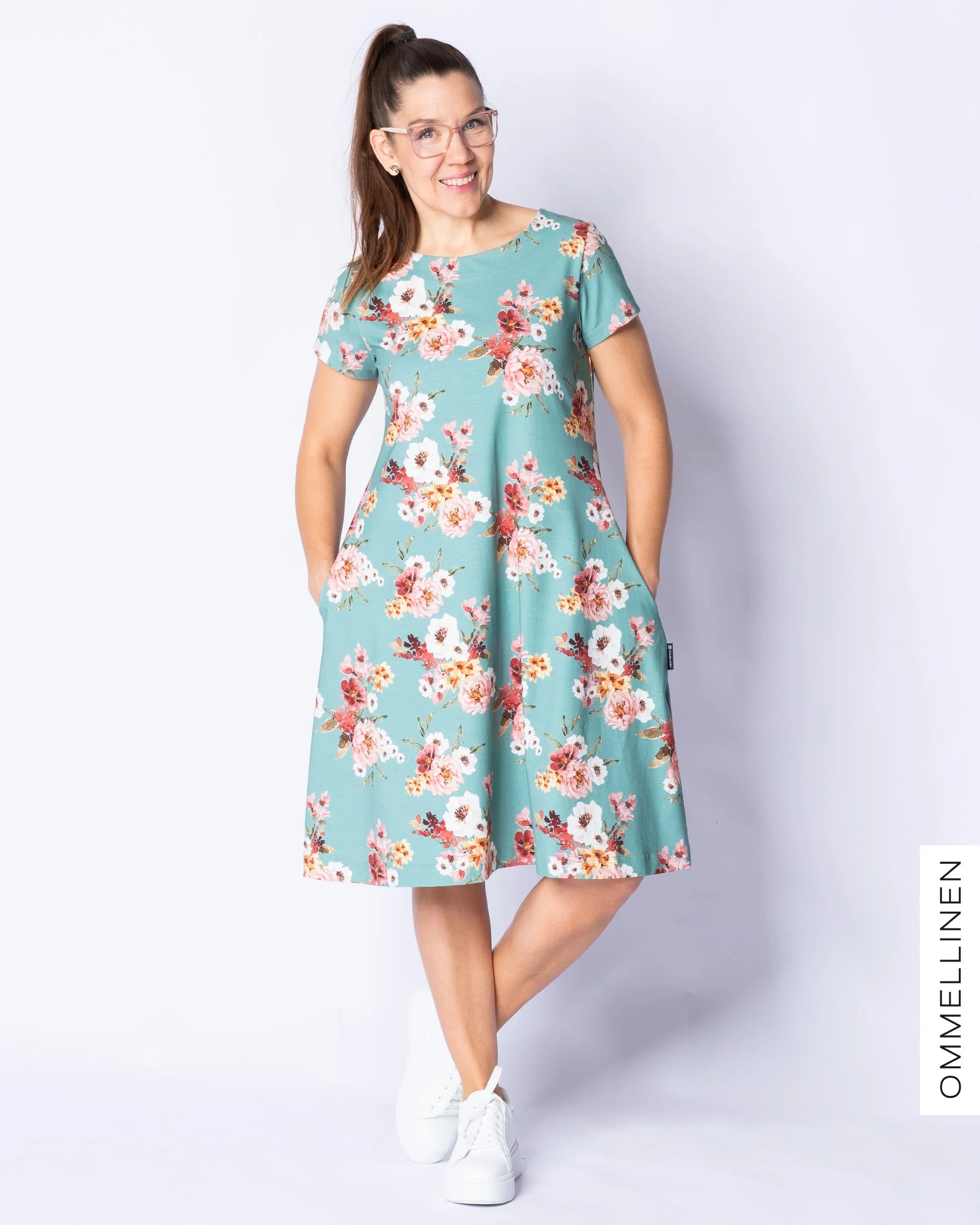 DRESS tunic - short sleeve, Vieno - water green