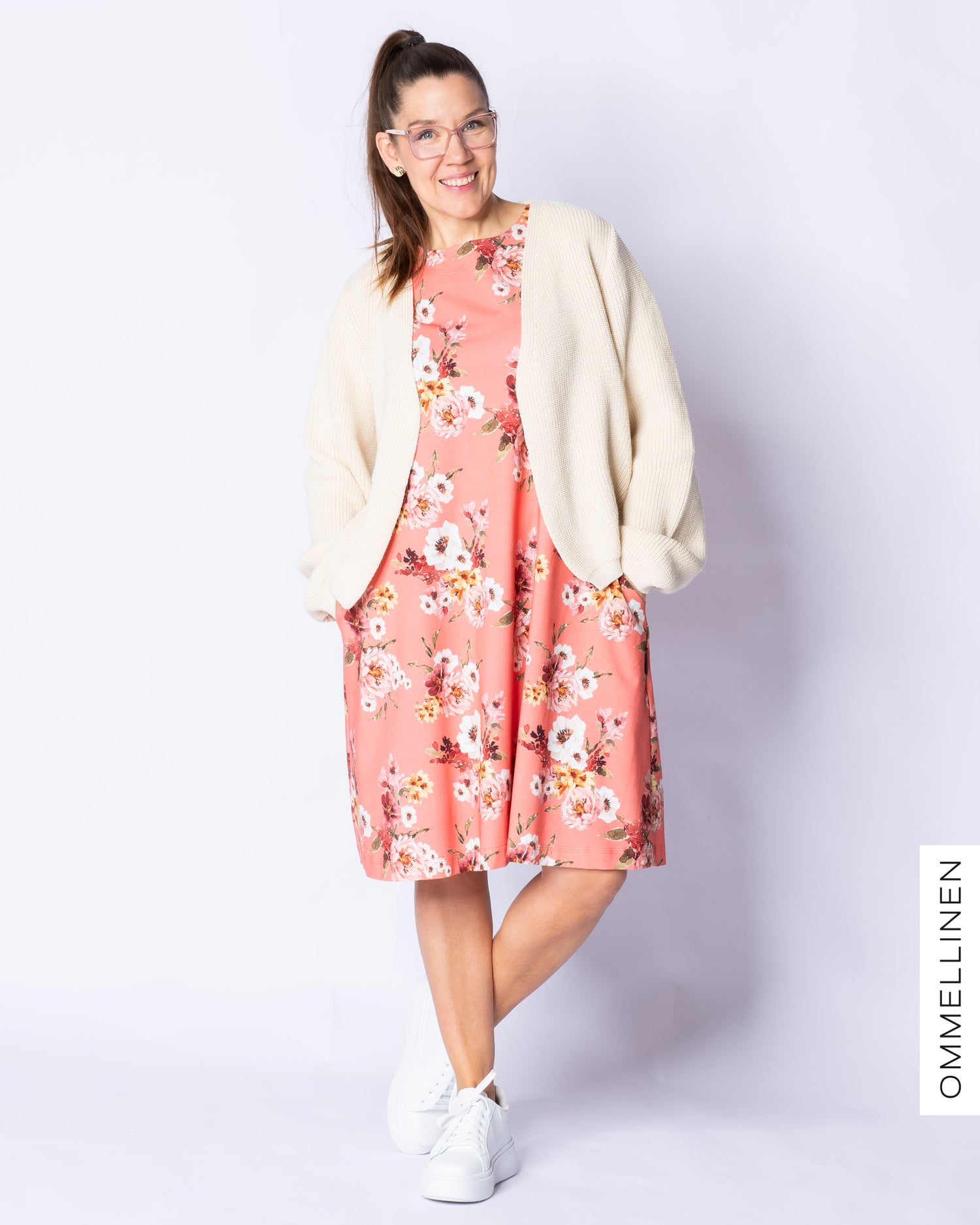 HUPS! Mekkotunika - lyhyt hiha, Vieno - koralli - M