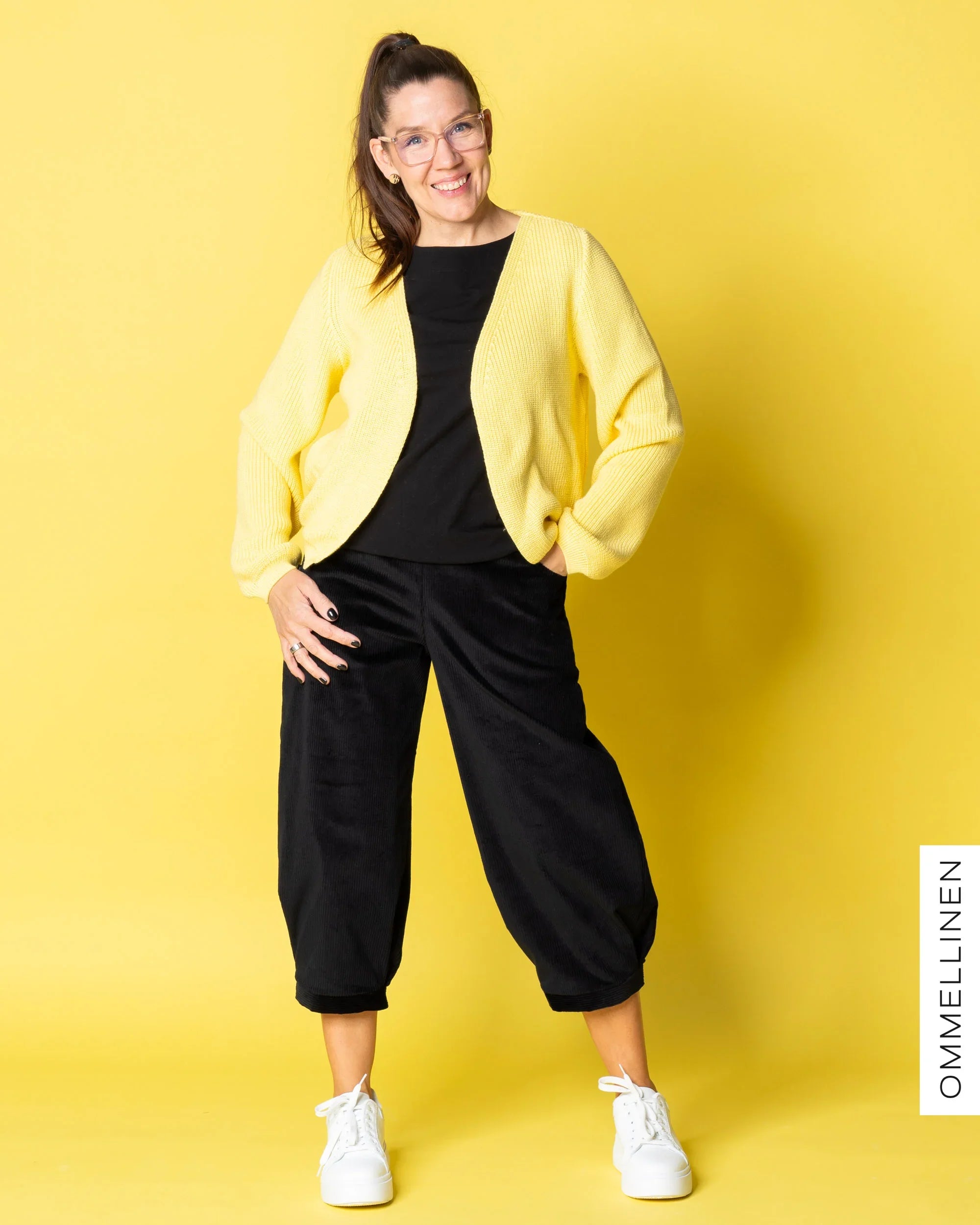 Neuletakki, sitruuna