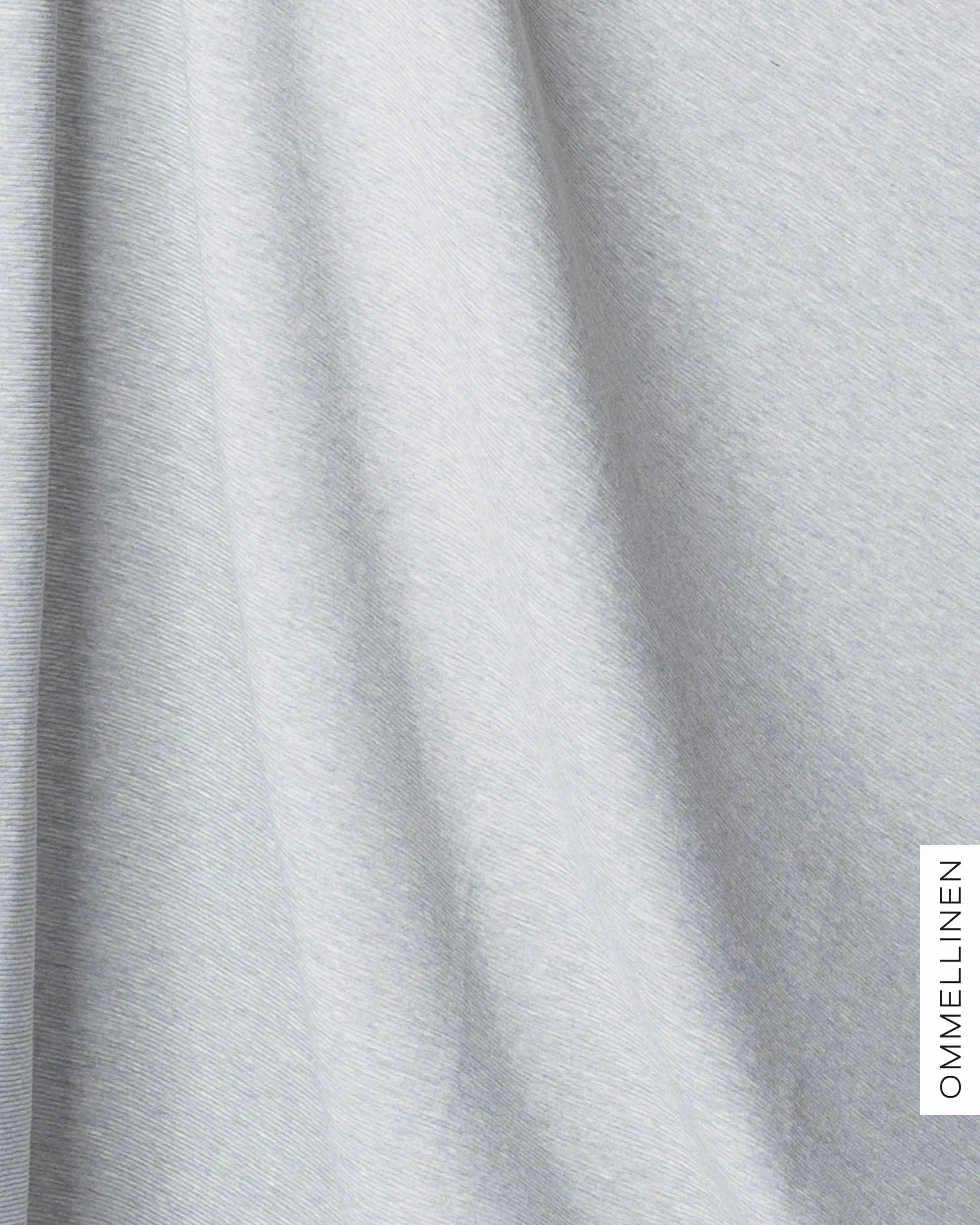 Ottoman - puuvillaneulos - PALA, meleerattu harmaa