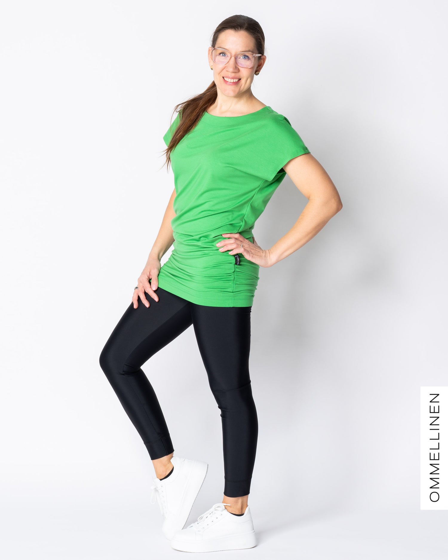 WHOOPS! RENTO t-shirt, bright green - XS
