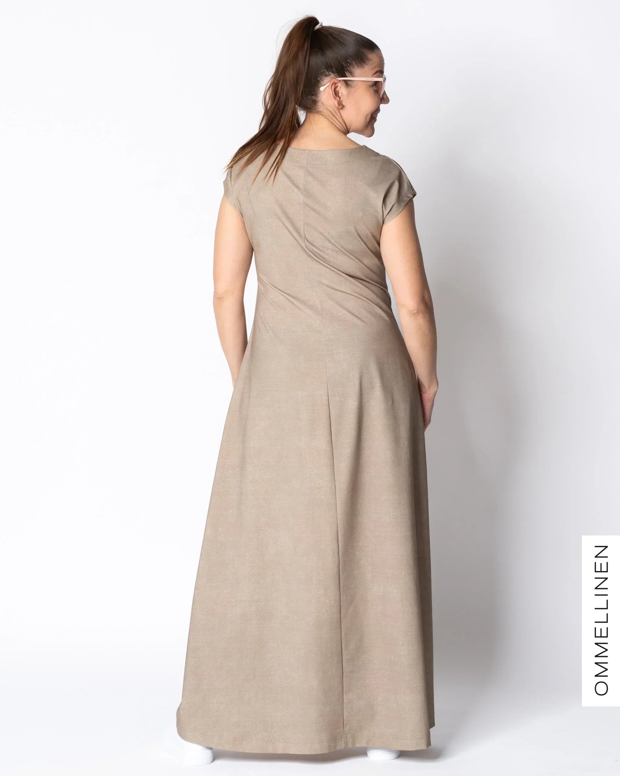 WHOOPS! MIELI dress, Yökukka - sand/off-white - XL
