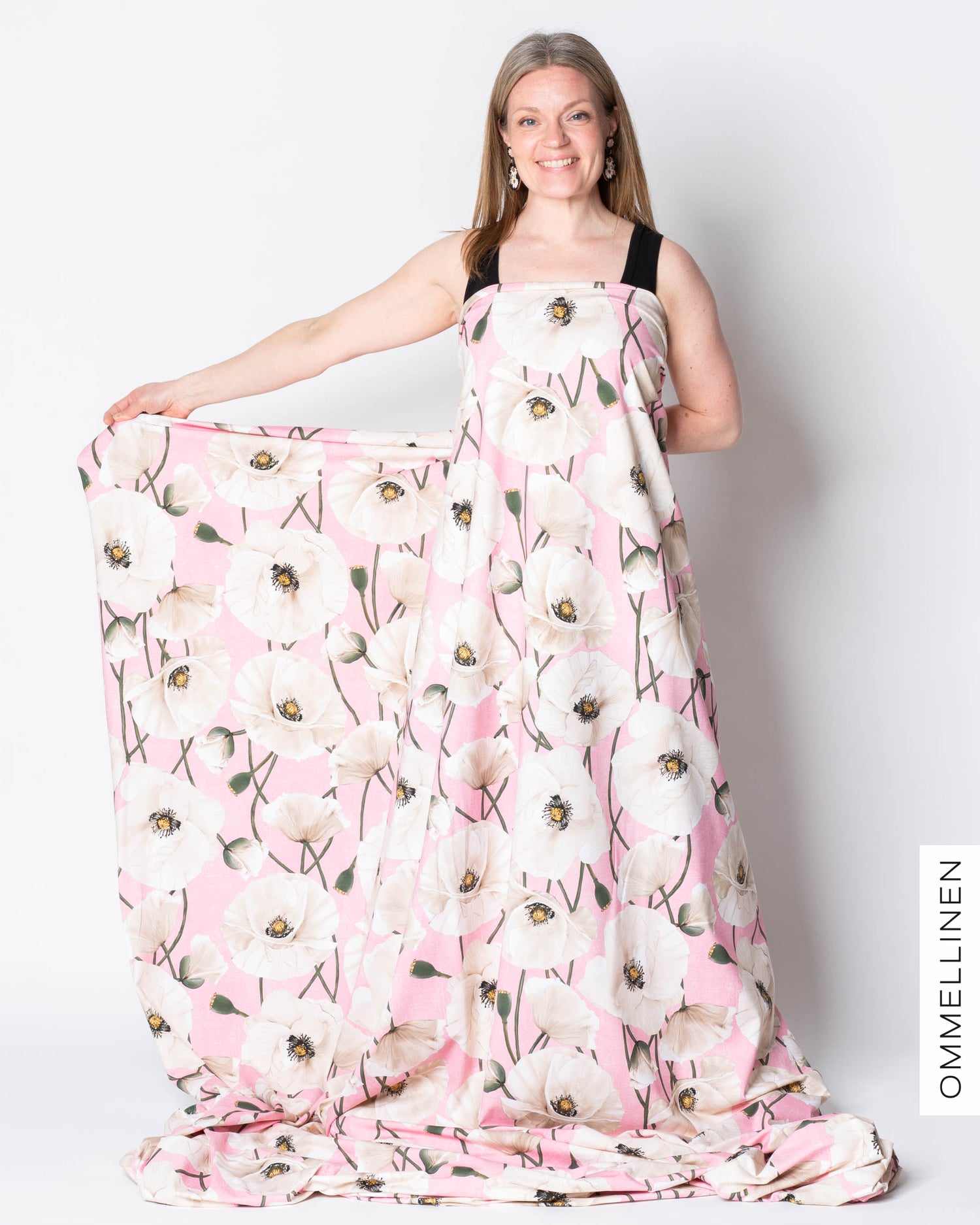 Digitrikoo - PALA, Yökukka - vaaleanpunainen/luonnonvalkoinen