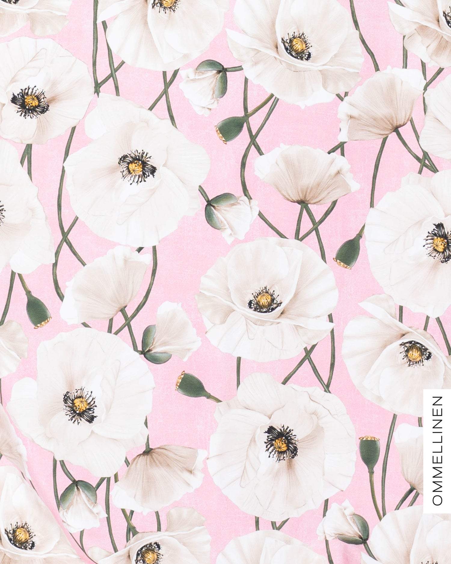 Digitrikoo - PALA, Yökukka - vaaleanpunainen/luonnonvalkoinen