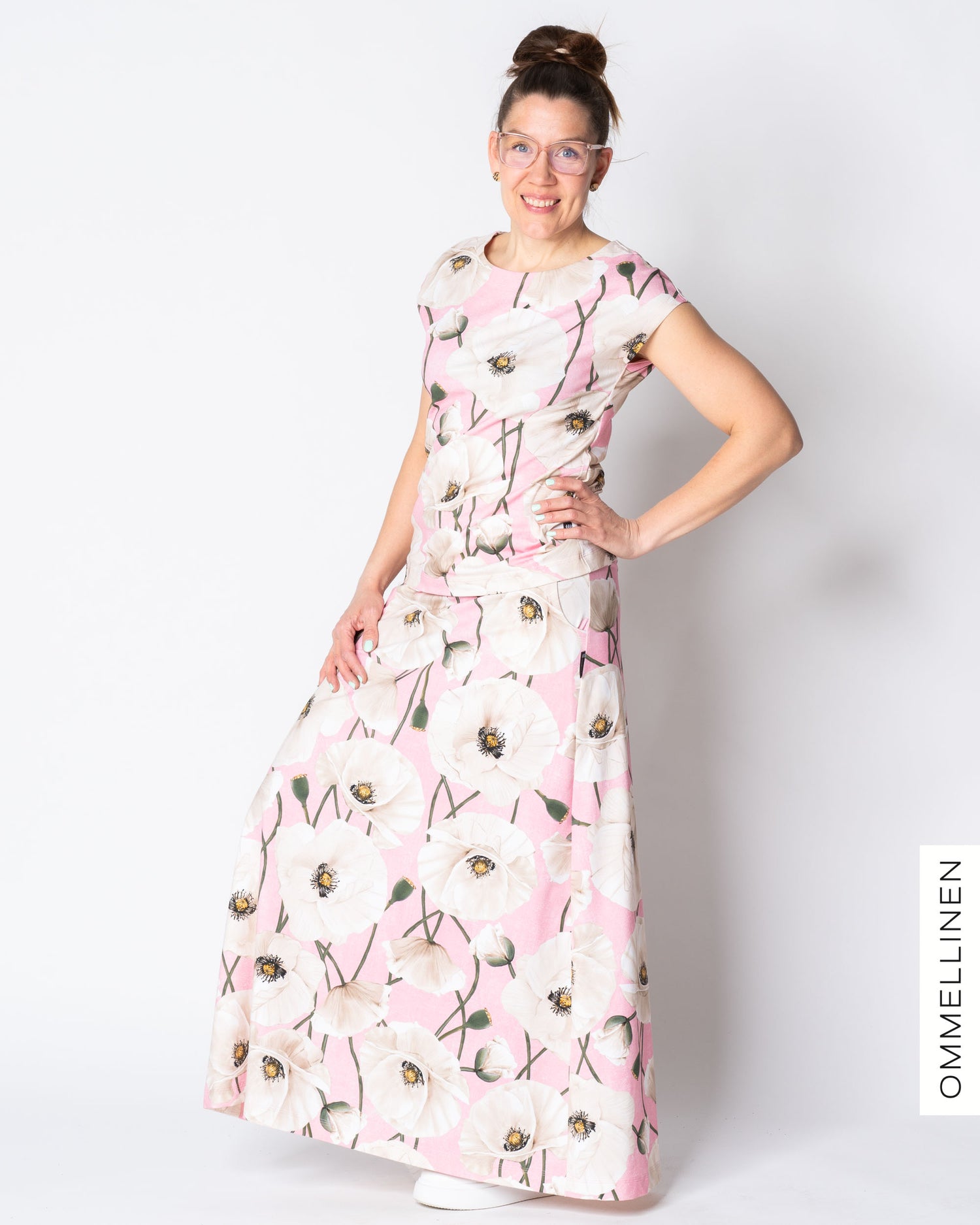 HUPS! Lempipaita, Yökukka - vaaleanpunainen/luonnonvalkoinen - M