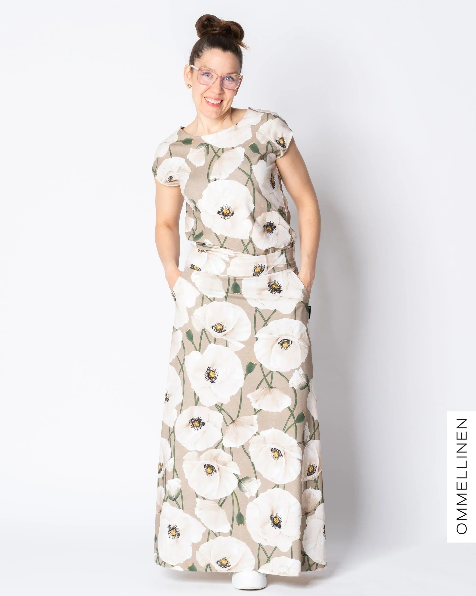 Maxihame, Yökukka - hiekka/luonnonvalkoinen