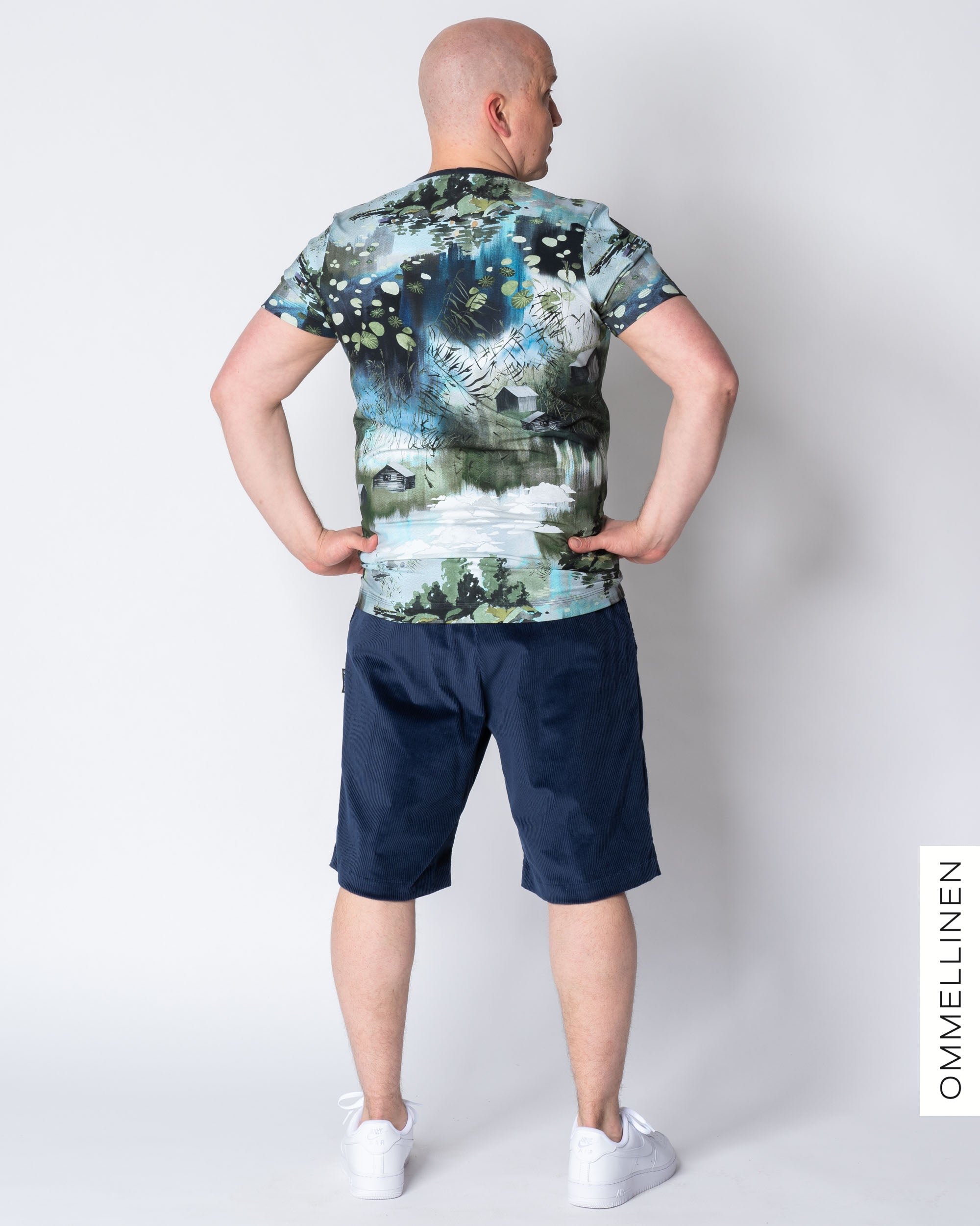 Miesten T-paita, Veden lumo - sinivihreÀ