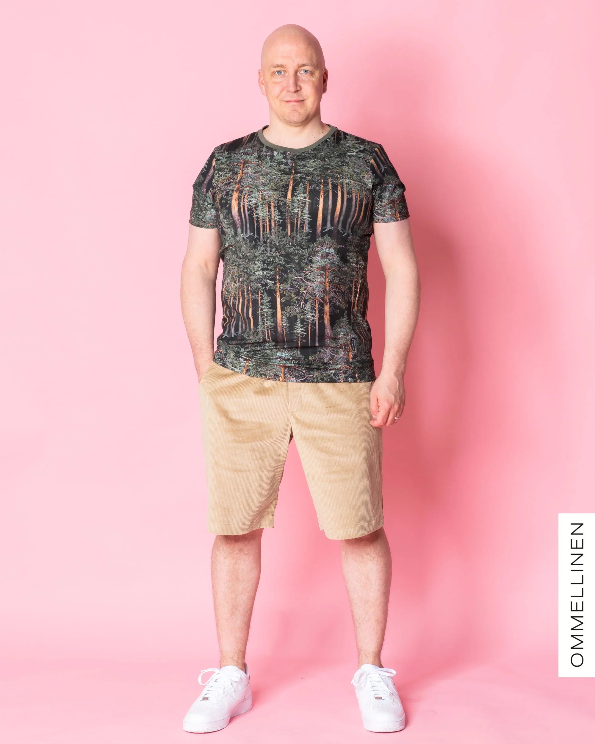 Miesten vakosamettishortsit, hiekka