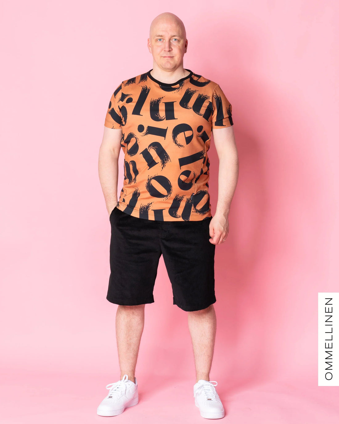 Miesten vakosamettishortsit, musta