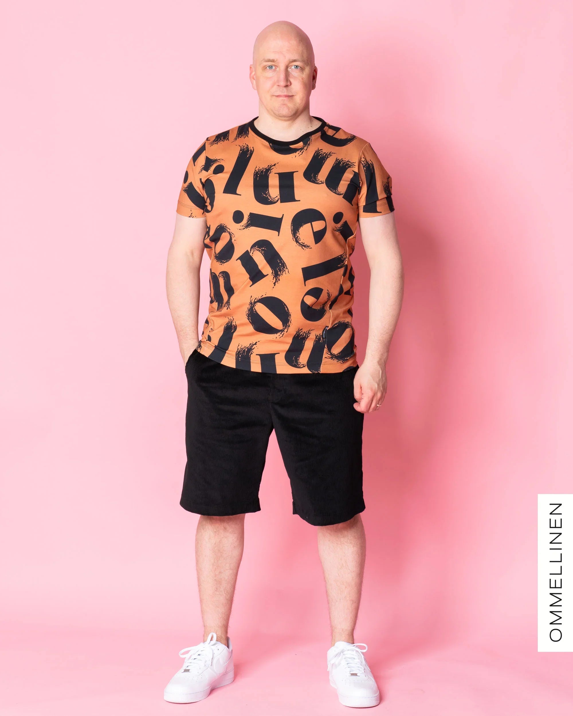 Miesten vakosamettishortsit, musta