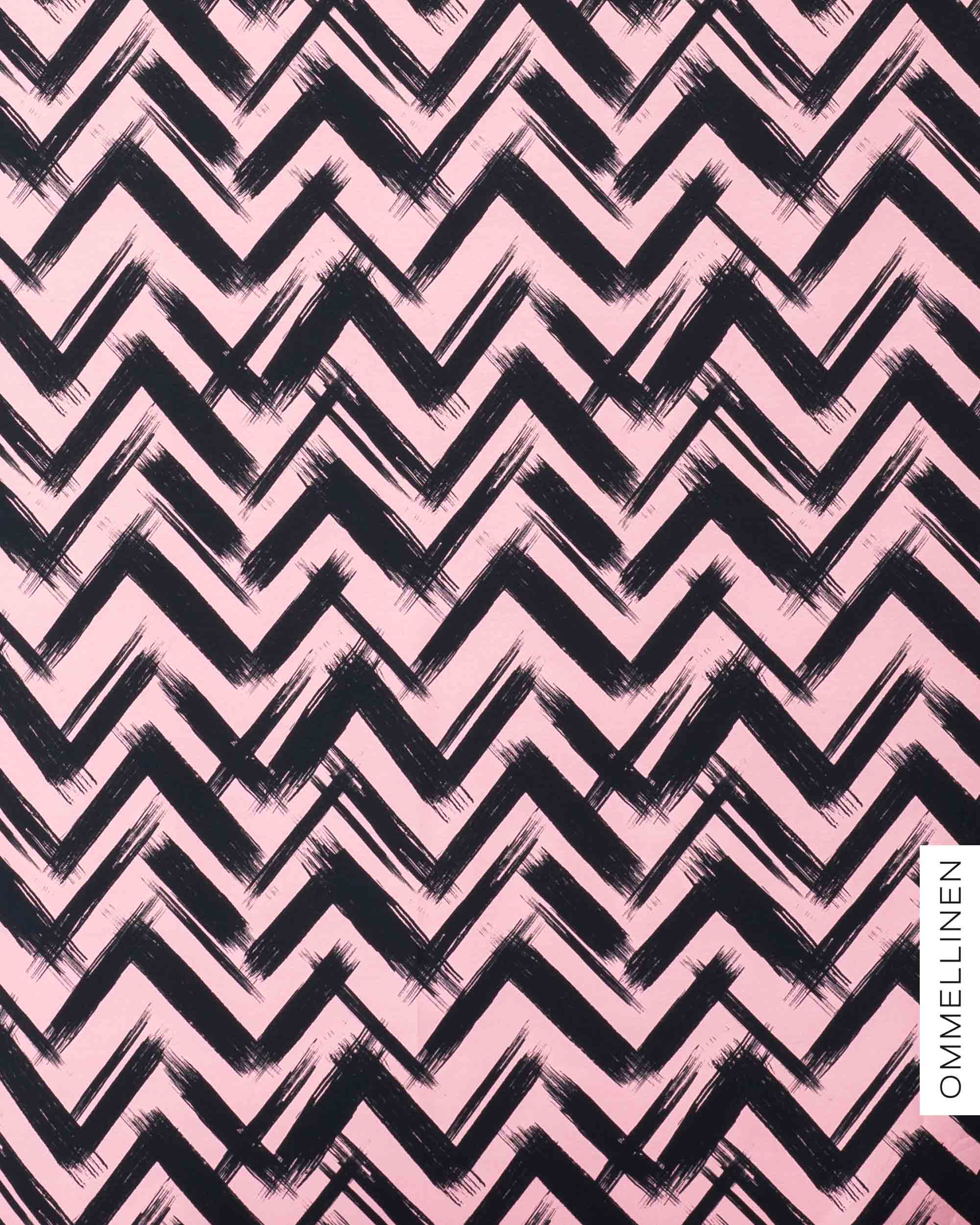 Jersey, Siksak - light pink