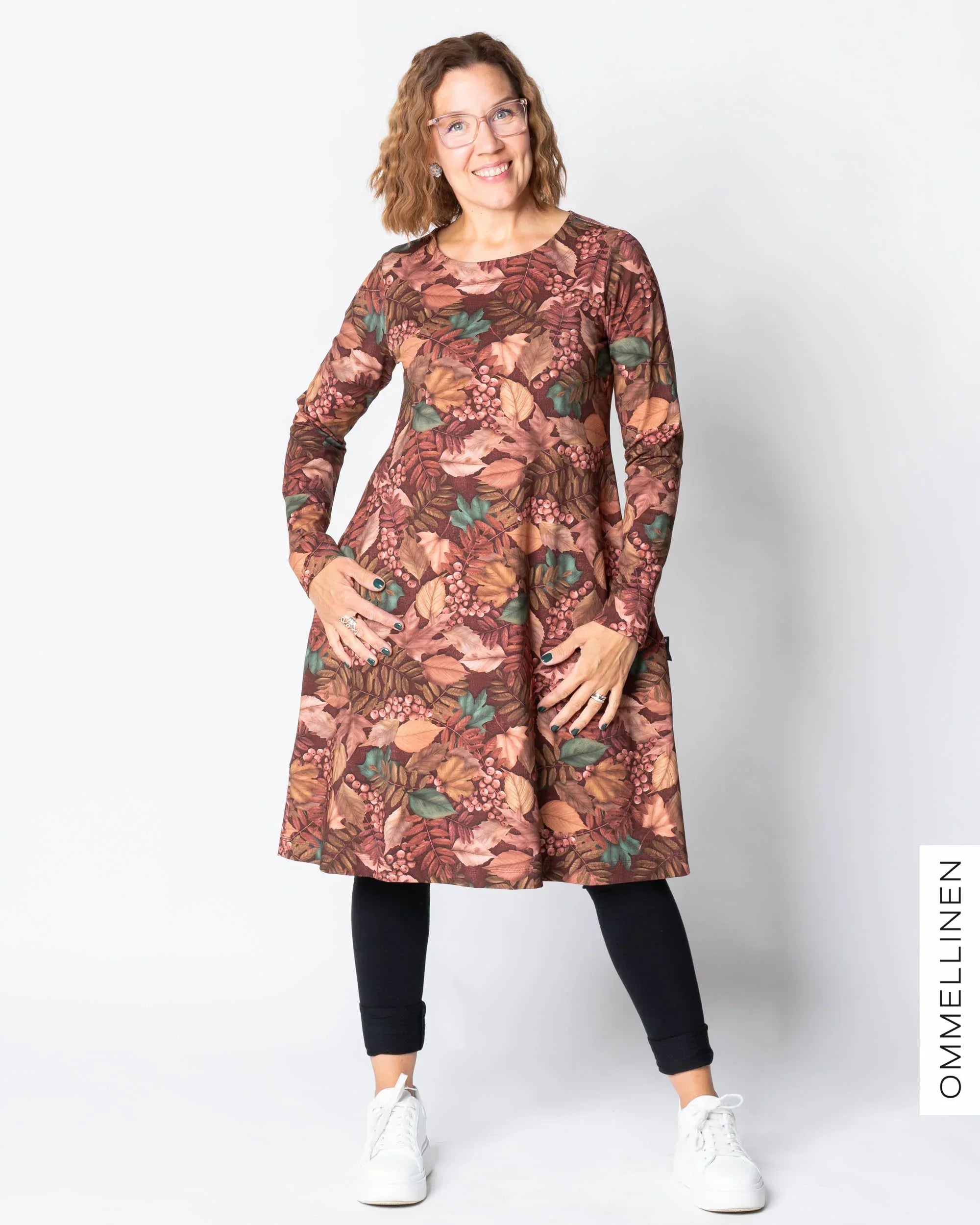 Mekkotunika, Syksyn lehdet - burgundi