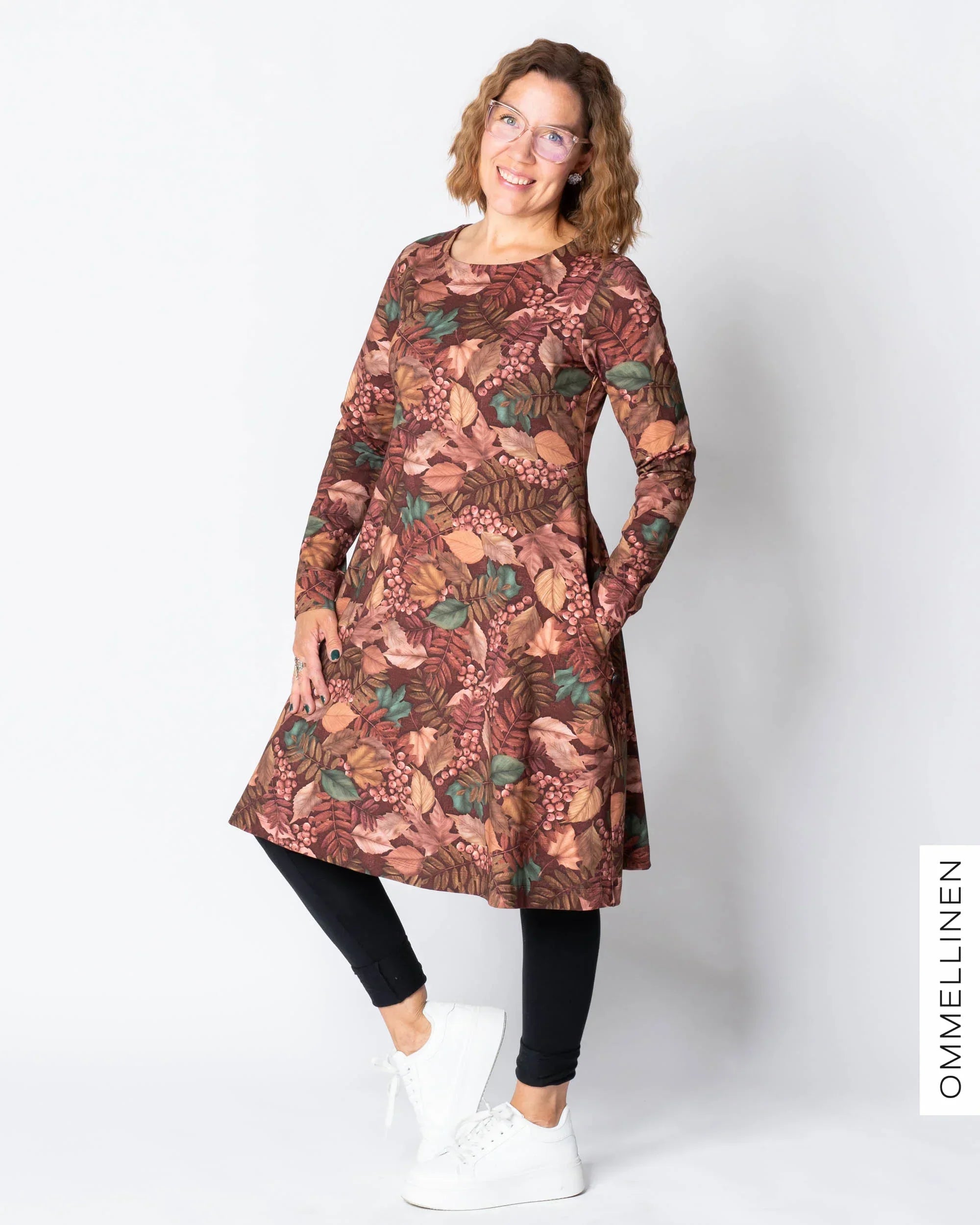 Mekkotunika, Syksyn lehdet - burgundi