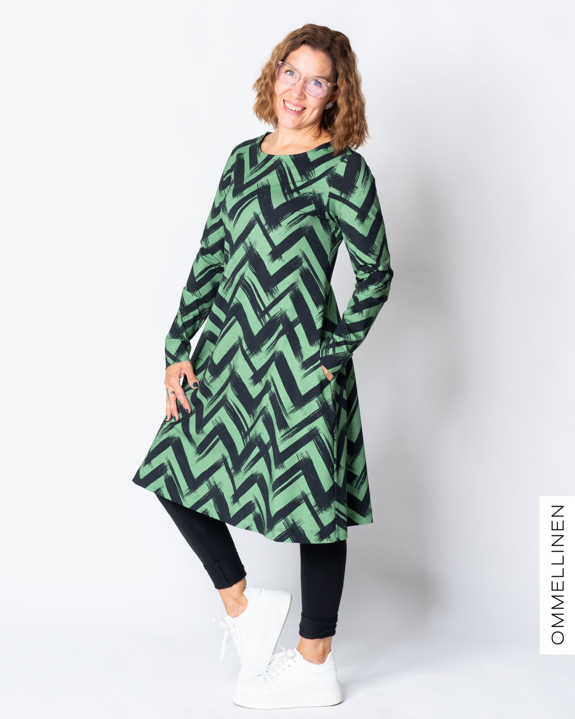 DRESS tunic, Siksak - green