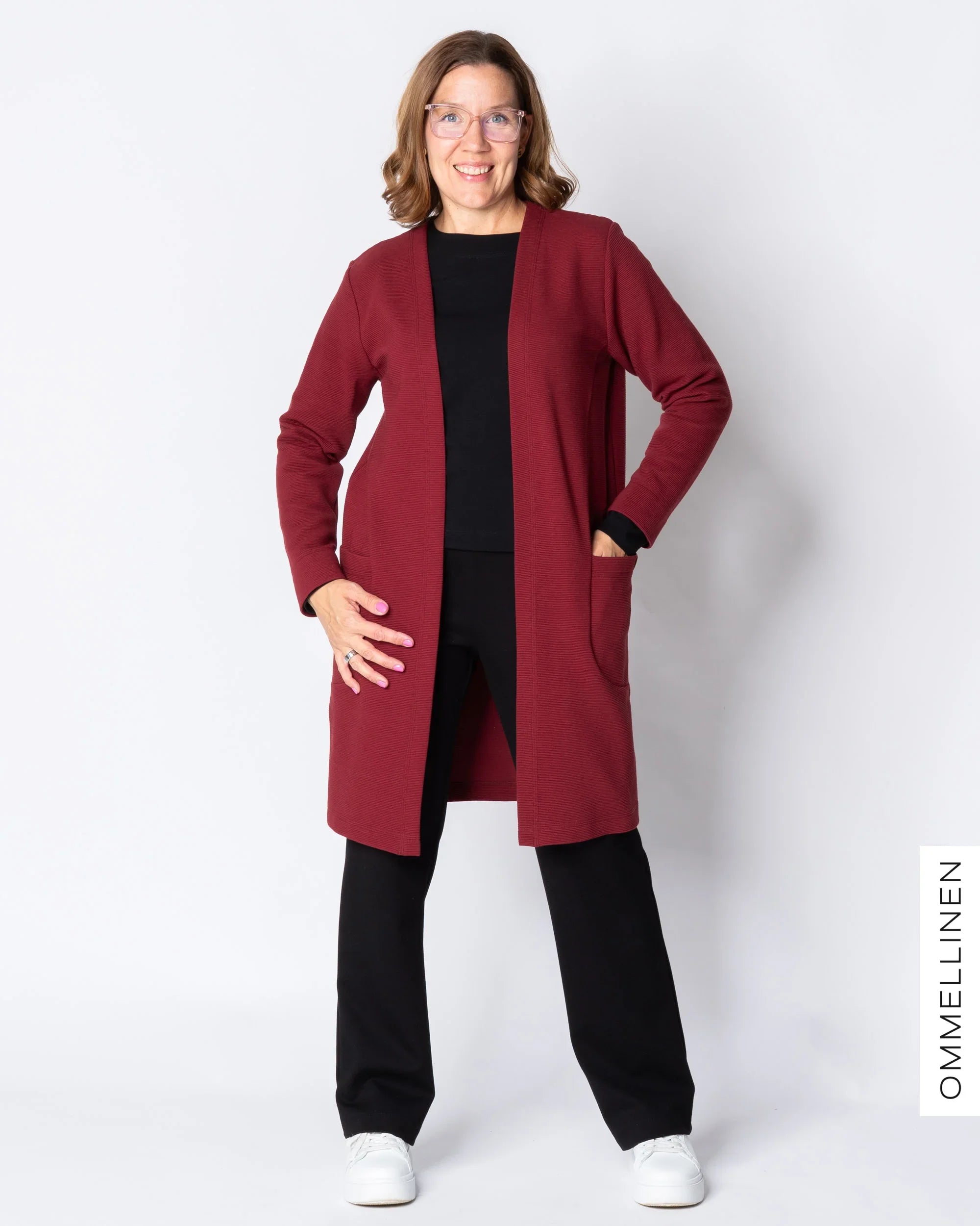 Särmätakki, burgundi