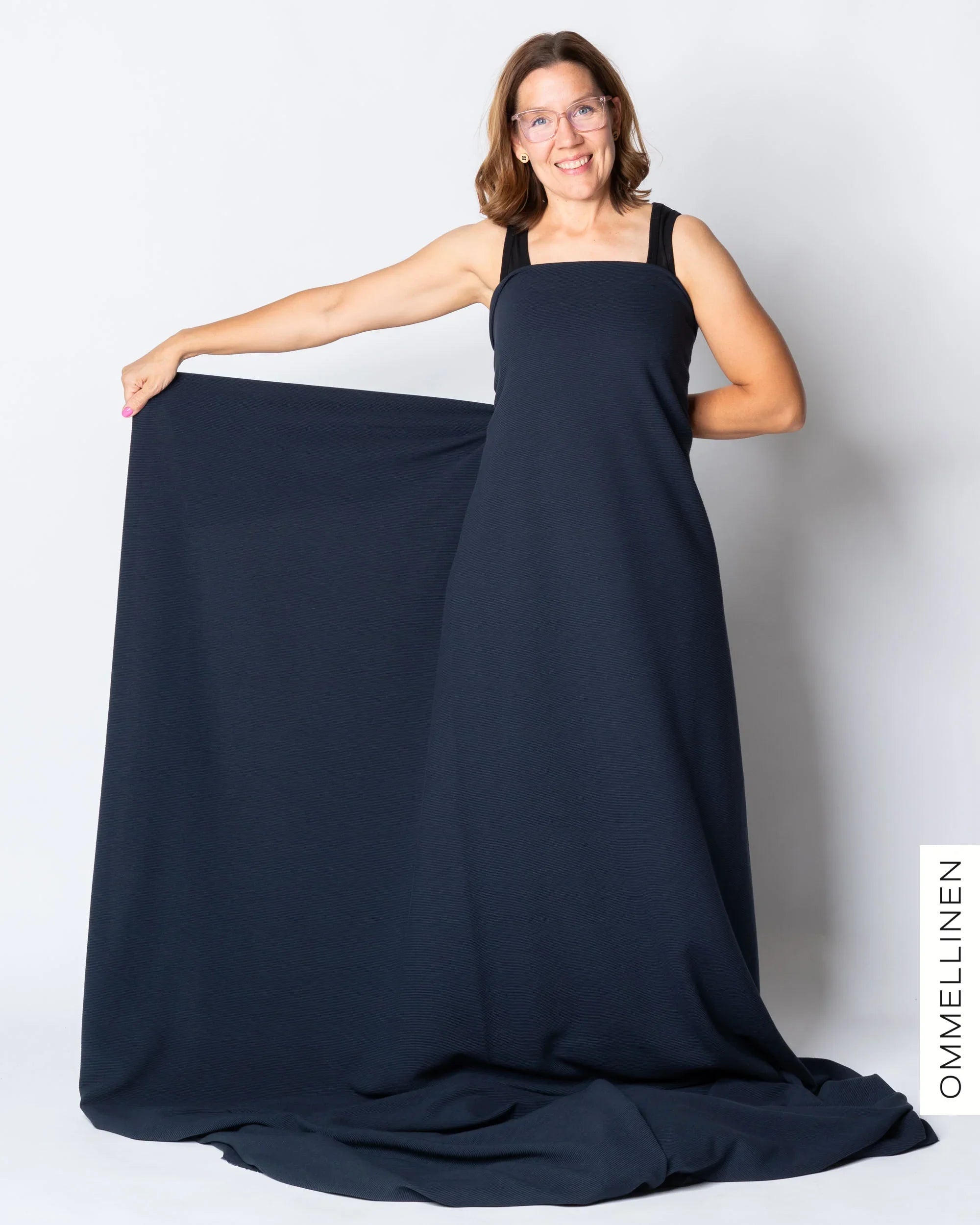 Ottoman - puuvillaneulos - PALA, navy