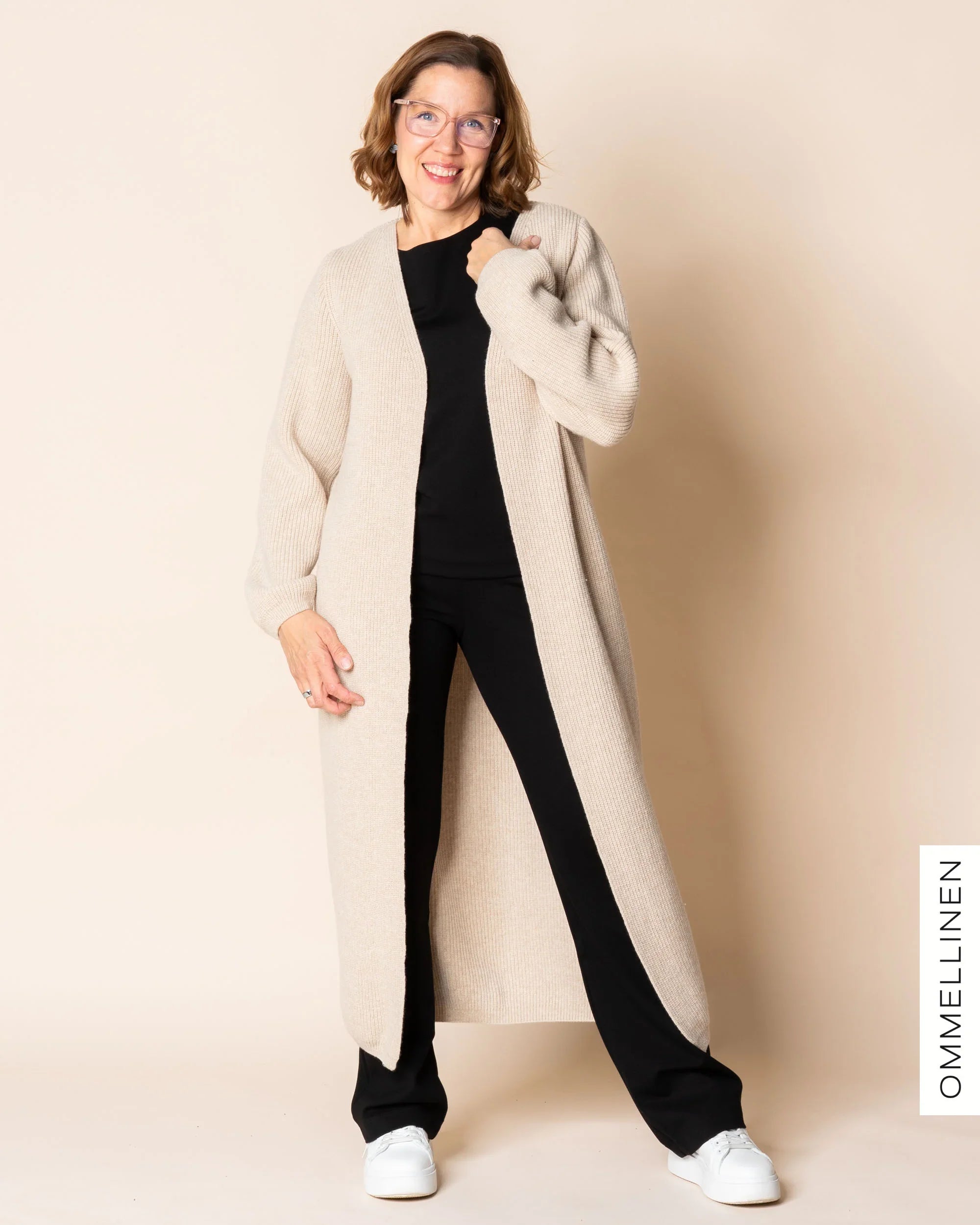 Maxitakki - merinovilla, vaalea hiekka