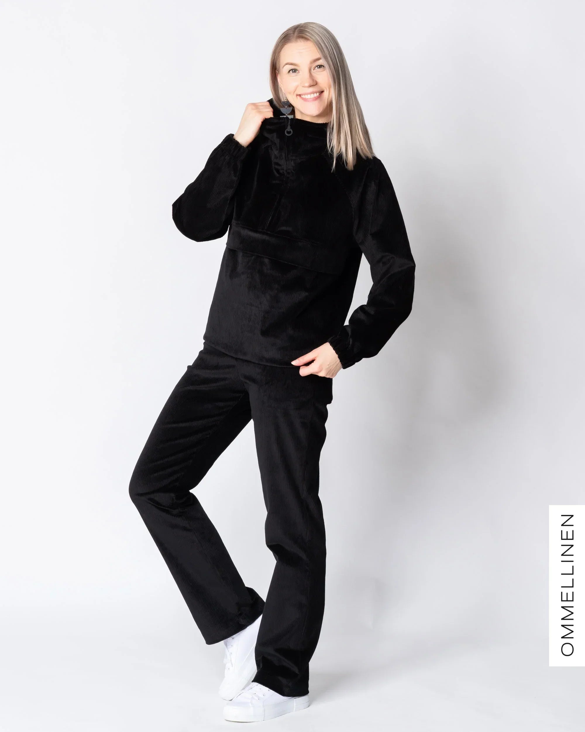 Anorakki - vakosametti, musta