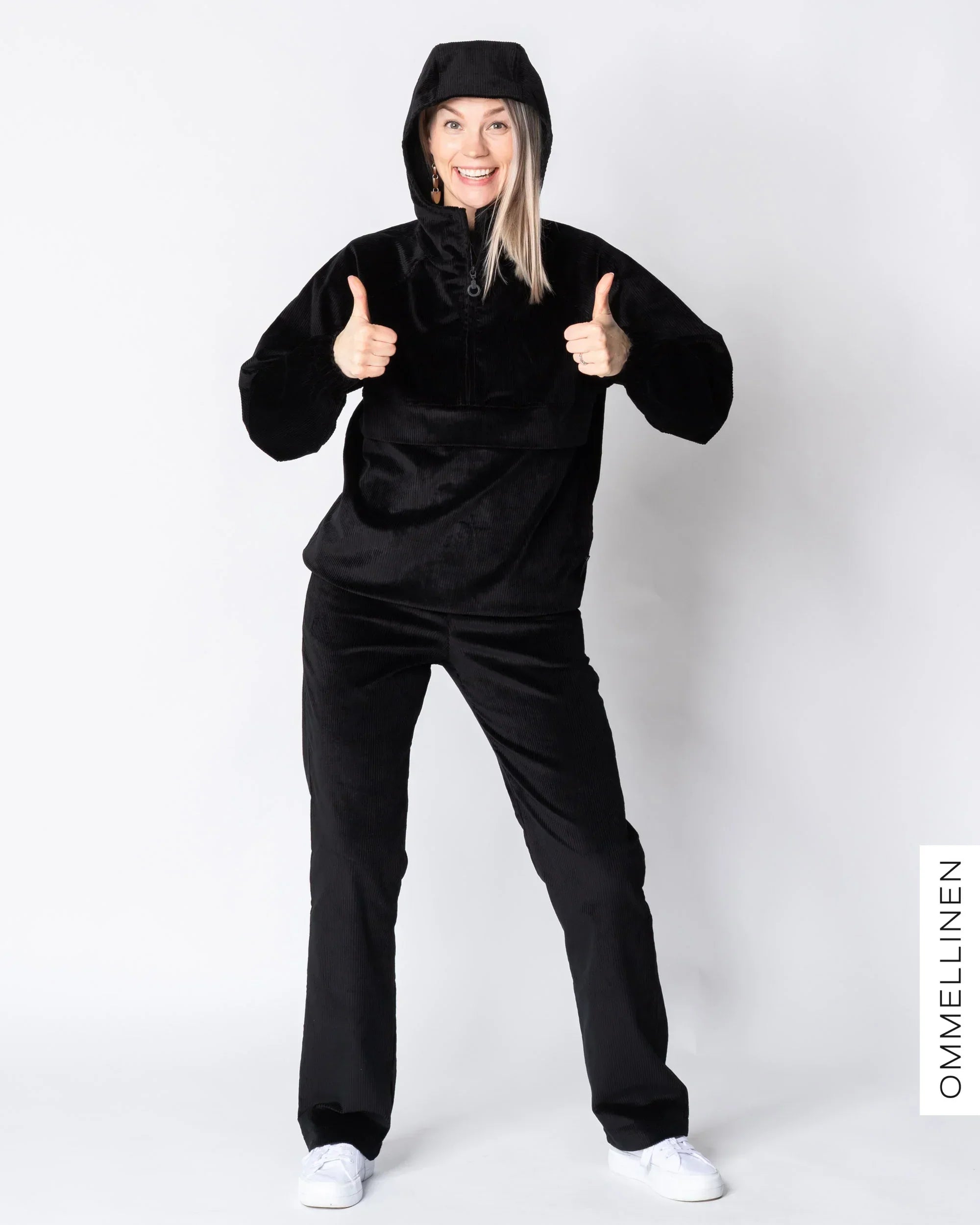 Anorakki - vakosametti, musta