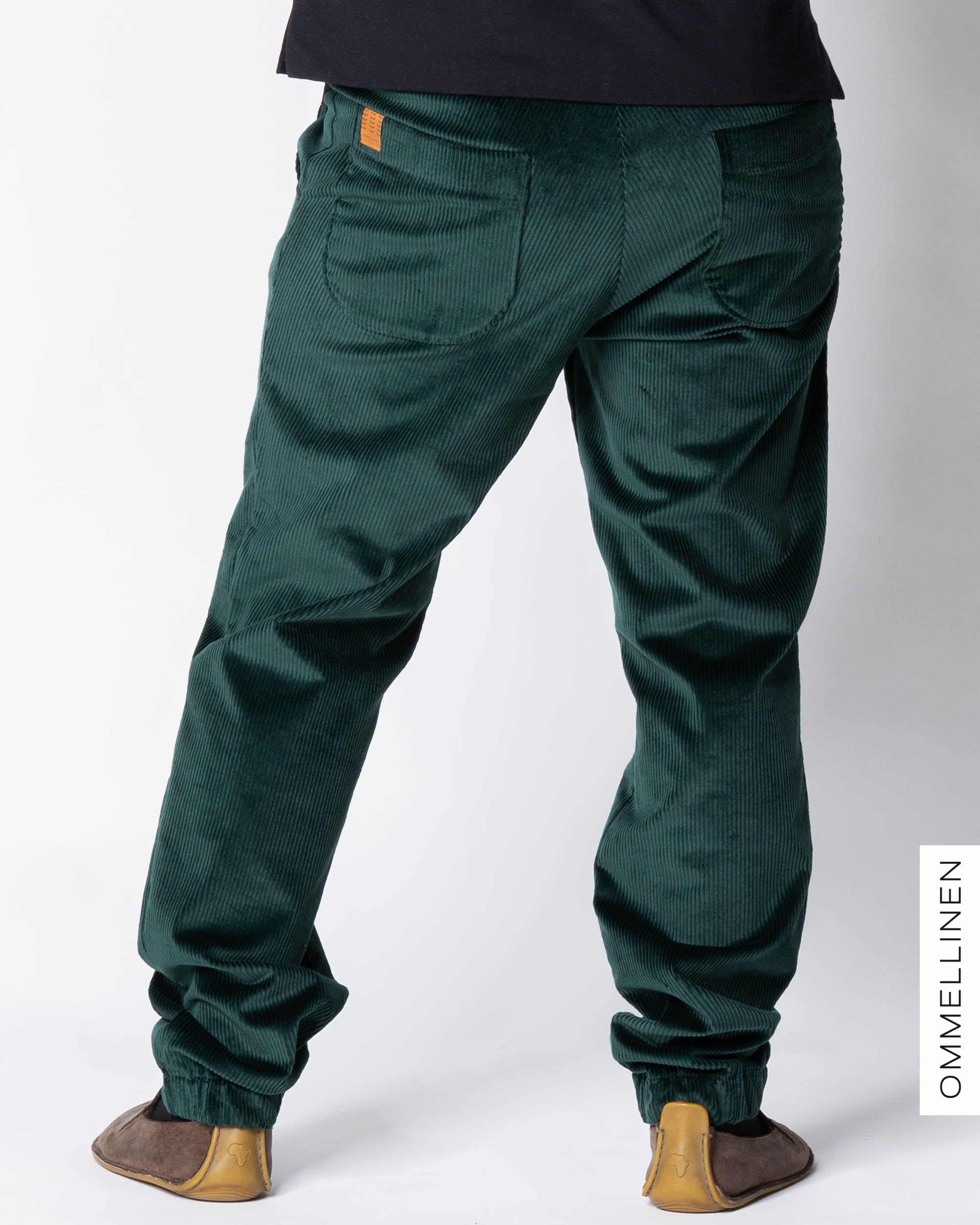 Miesten vakosamettihousut, vihreÀ