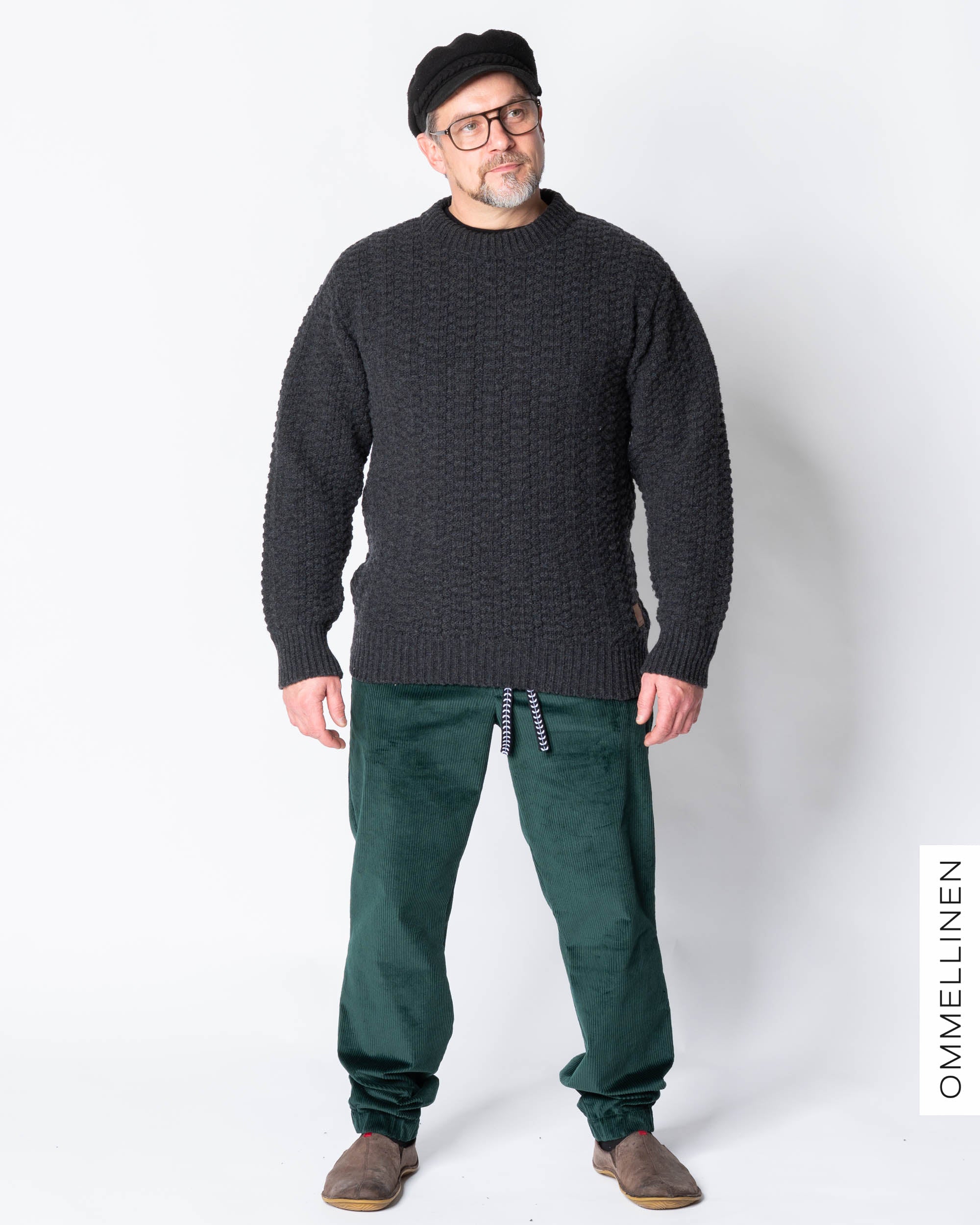 Miesten vakosamettihousut, vihreÀ