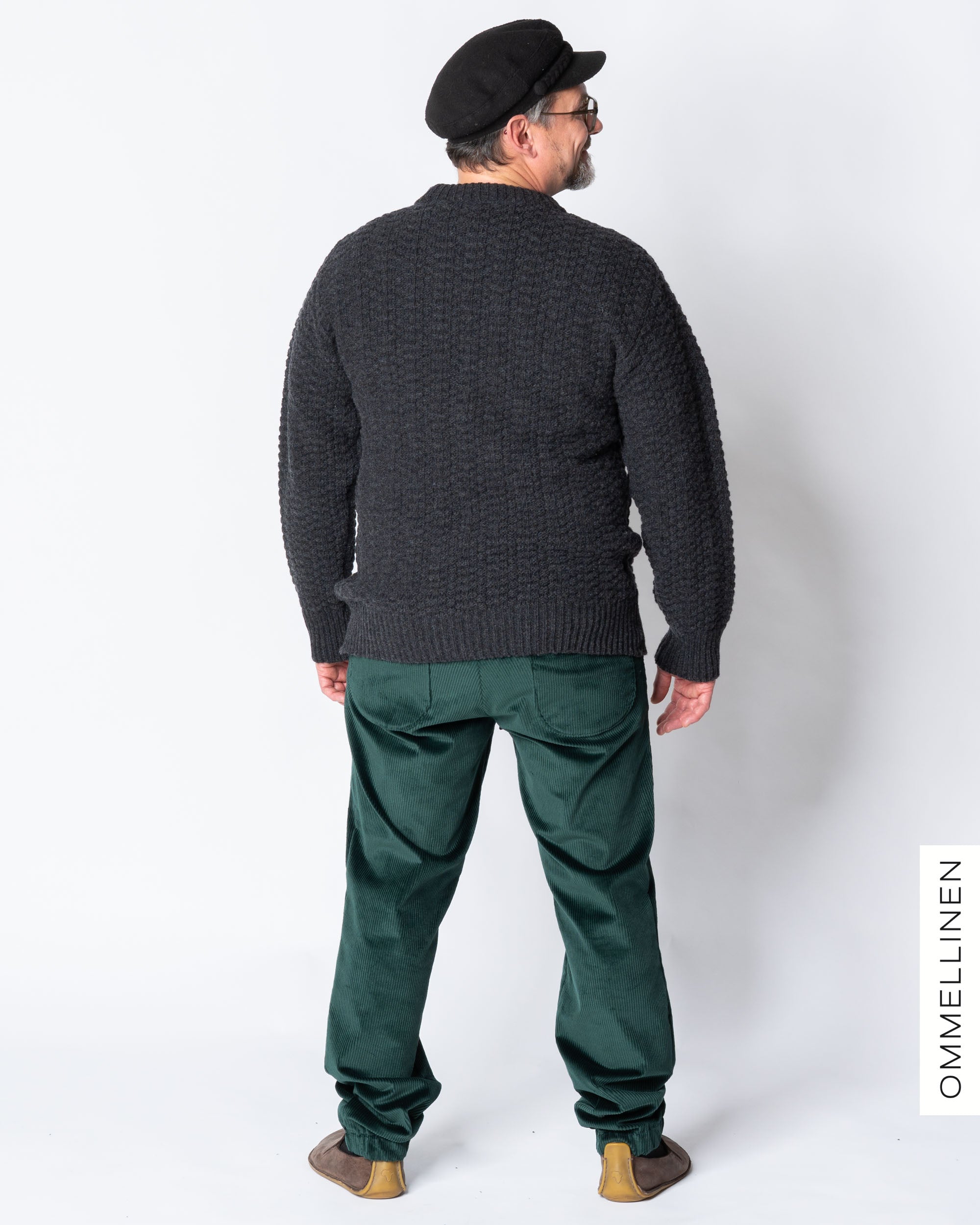 Miesten vakosamettihousut, vihreÀ