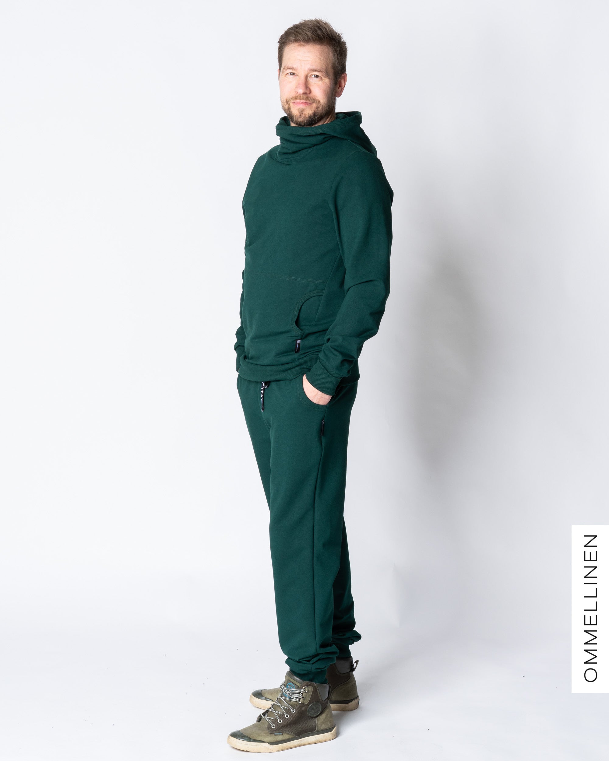 HUPS! Miesten huppari, smaragdi - harjattu - S