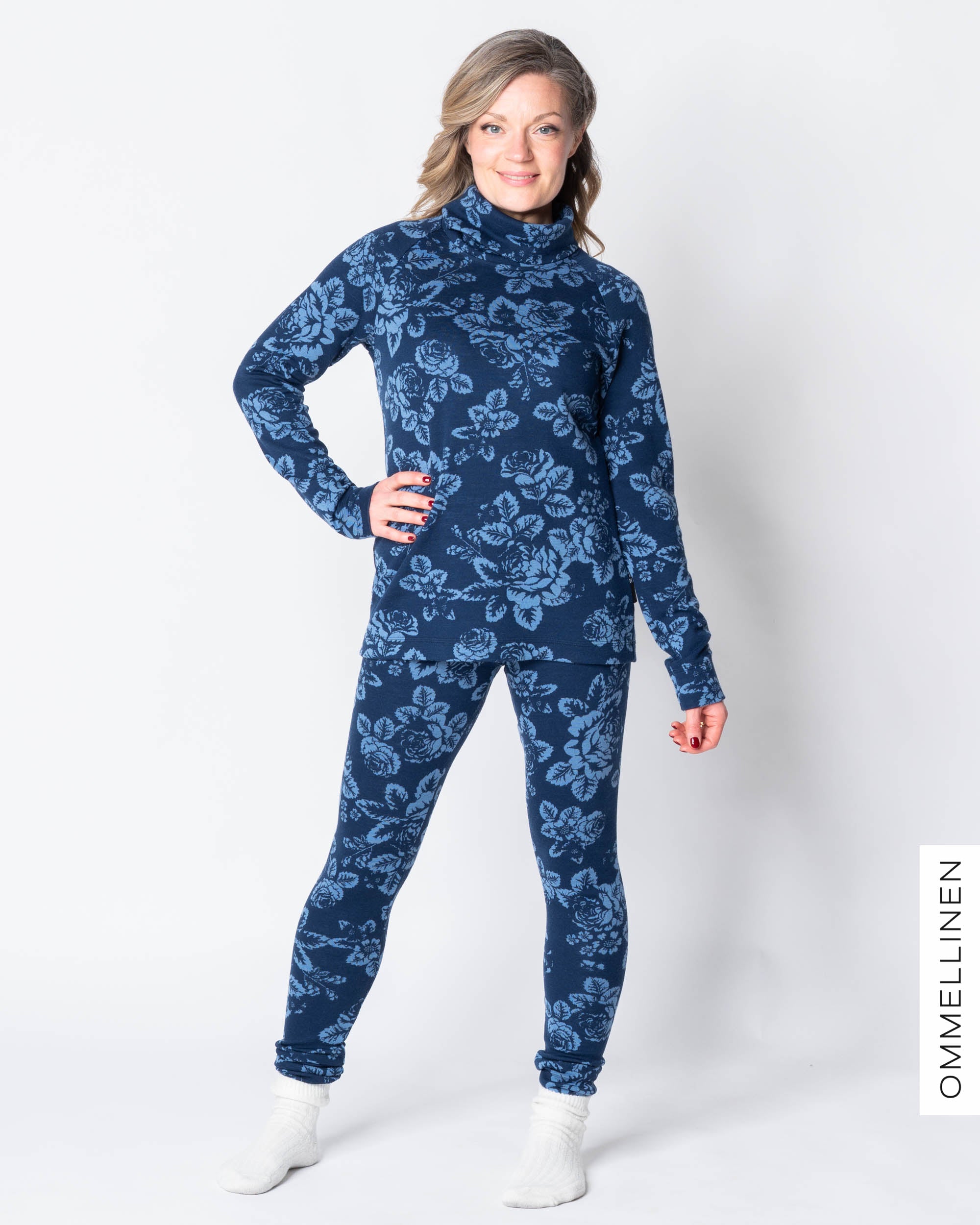 Merinoleggarit, Babushka Roses - sininen