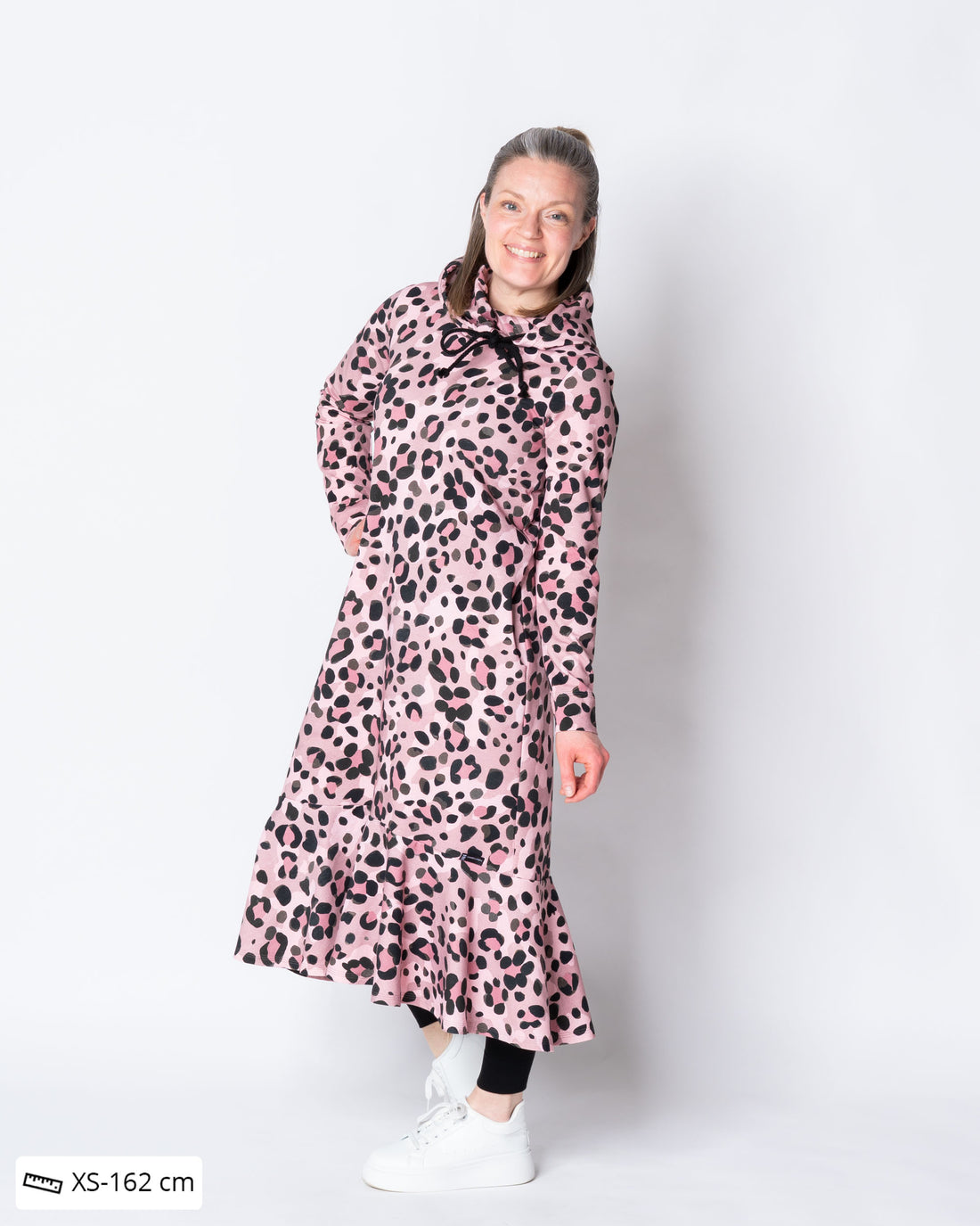 HUPS! Hulmuhuppari, Kukkaleopardi - vaaleanpunainen - XS