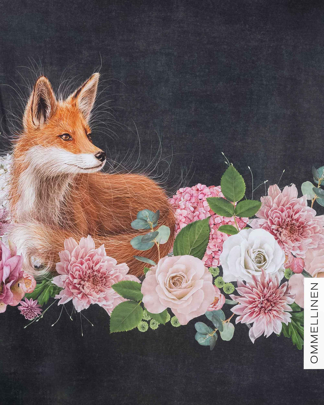 Digitrikoo, Kukkakimppu ja kettu - harmaa