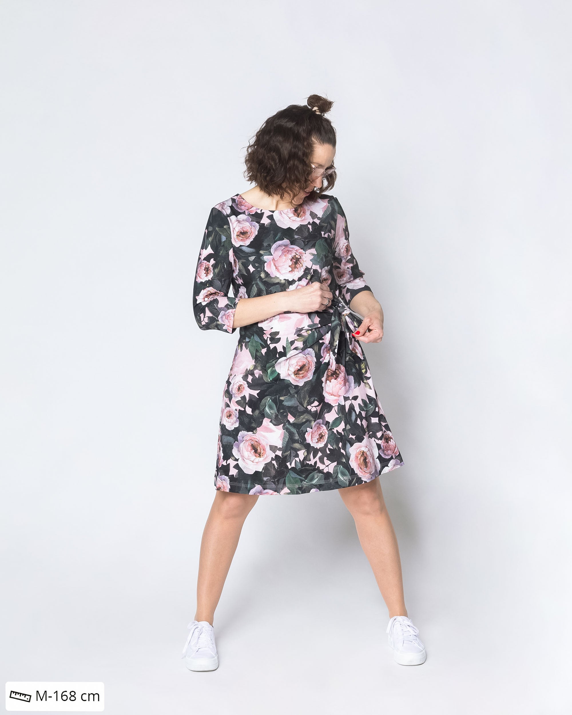 SOLMU dress, Lumous continuous - rose