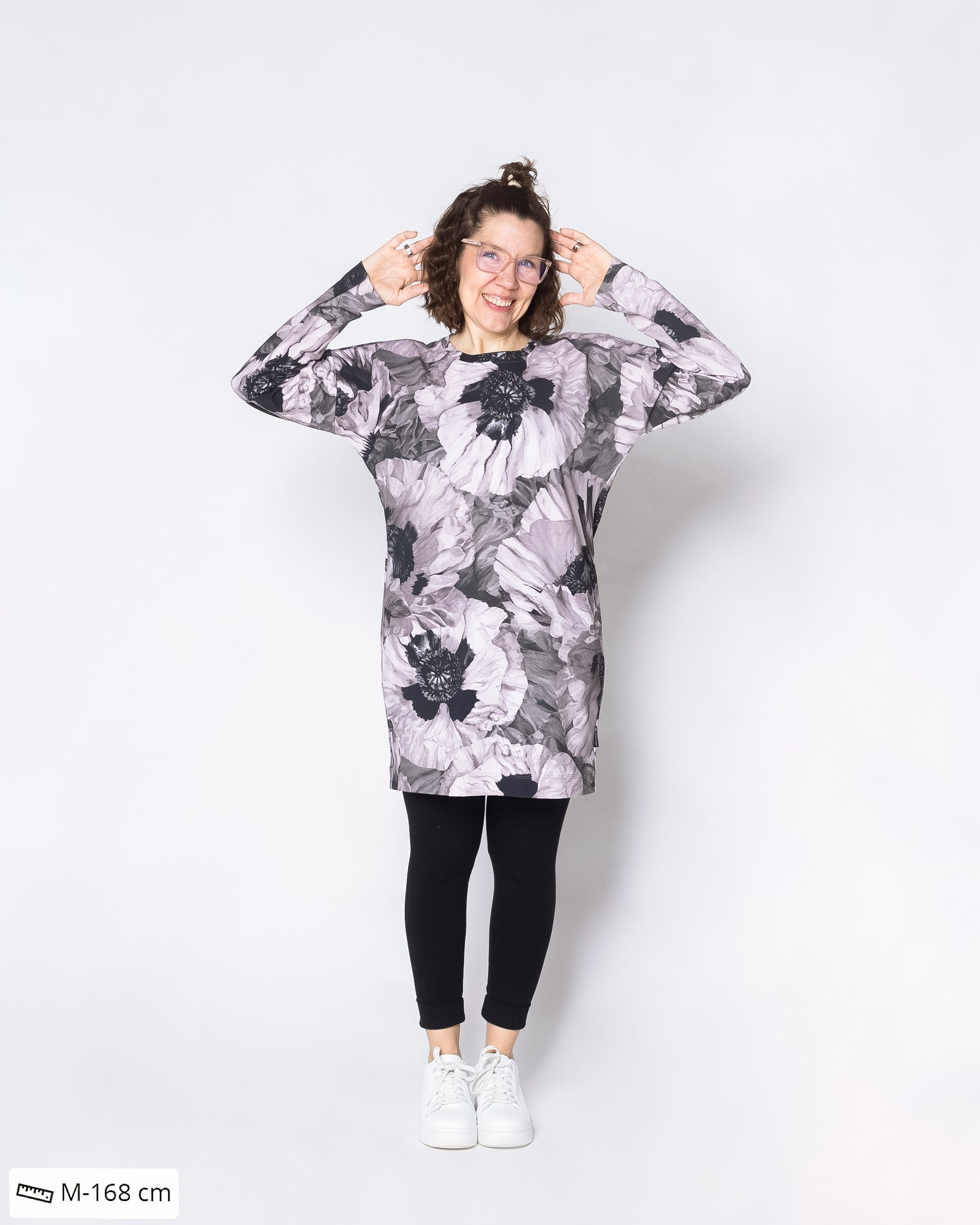 LEMPI tunic, Tuulenkukka - ash