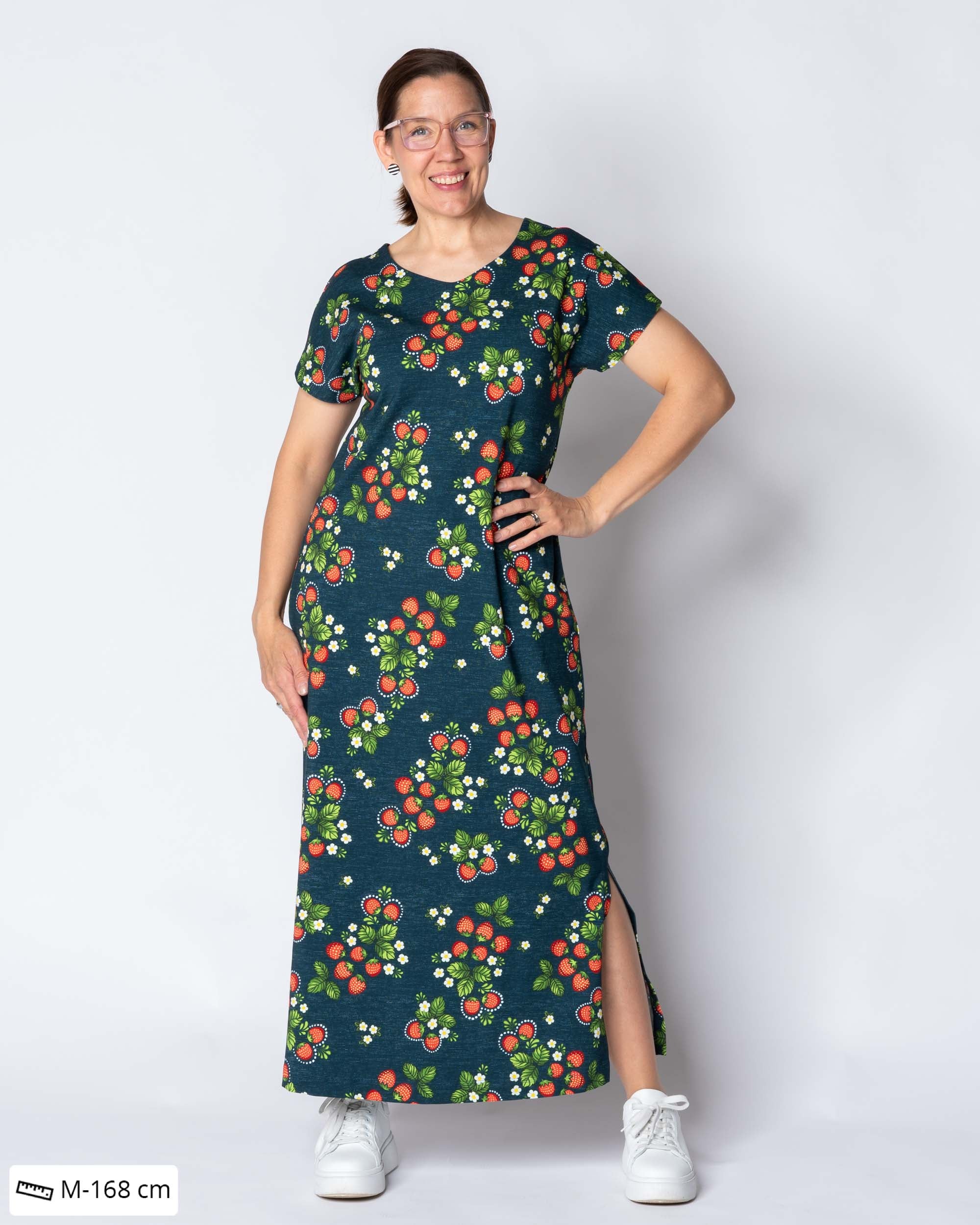 WHOOPS! RENTO dress, Mansikka - blue - 2XL