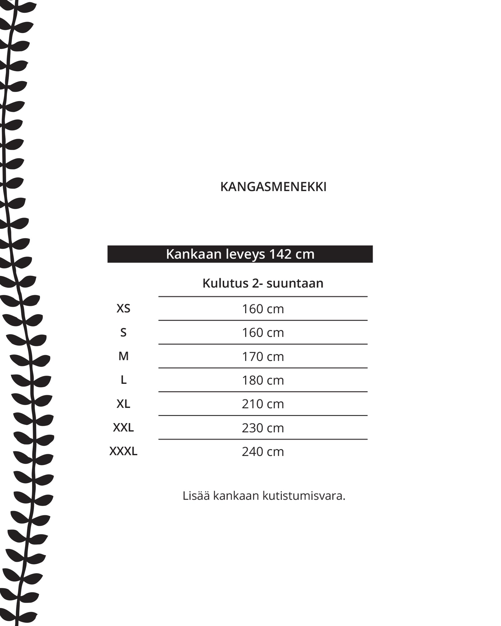 Kaava - kanttihousut