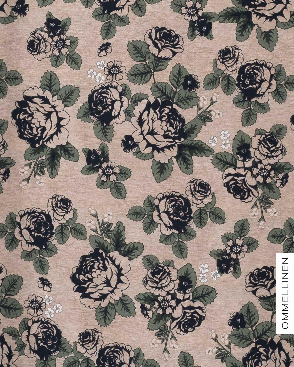 Digitrikoo, Babushka Roses - hiekka/musta