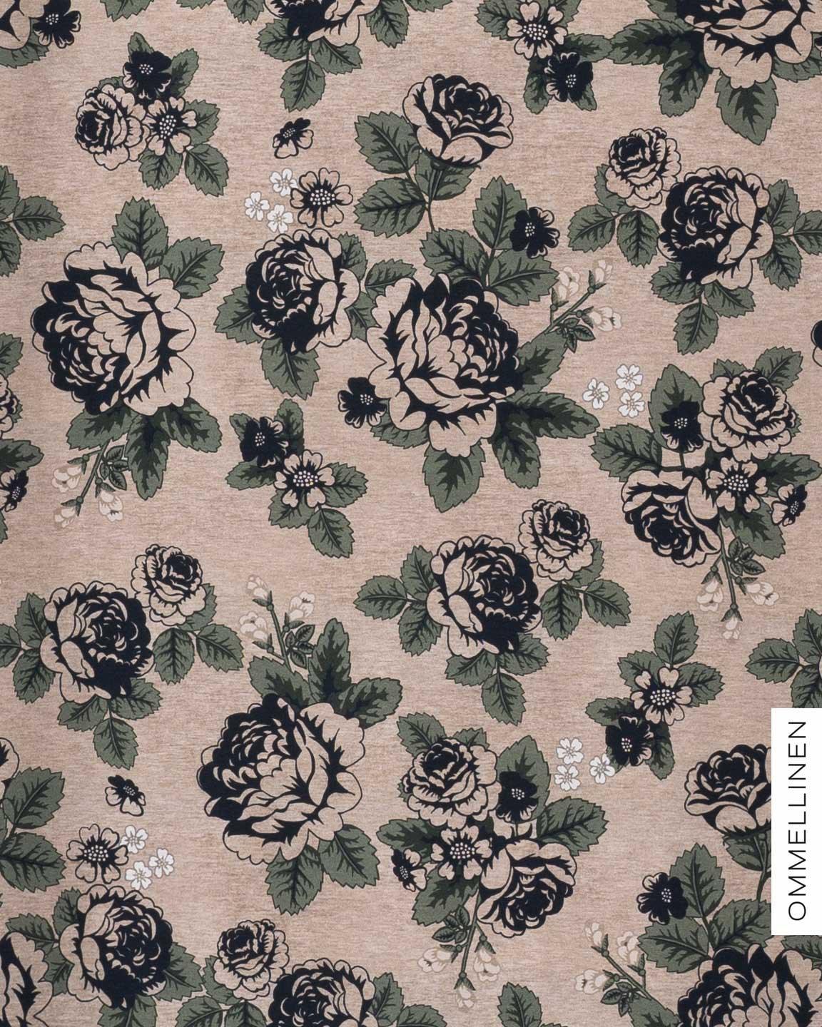 Digitrikoo, Babushka Roses - hiekka/musta