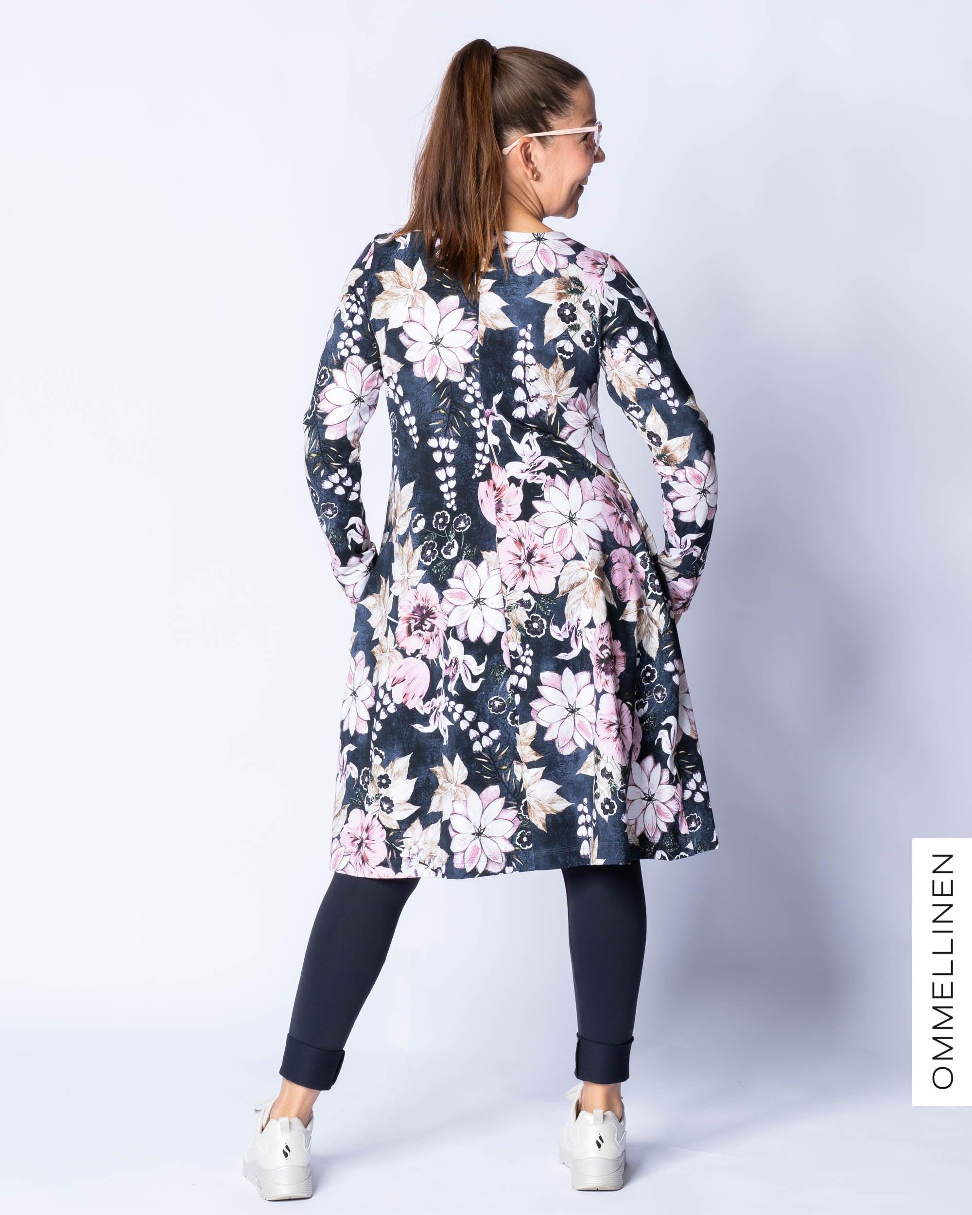 Mekkotunika, Tulppaanien tanssi - sininen/roosa