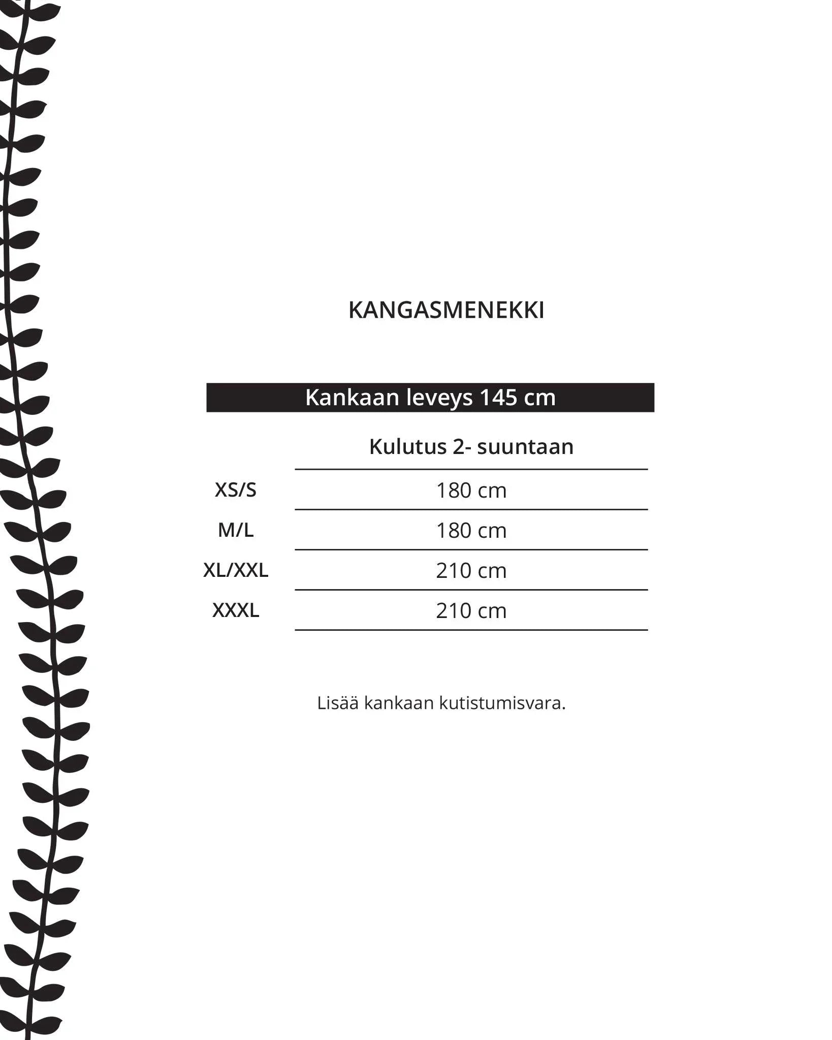 Kaava - timanttitakki