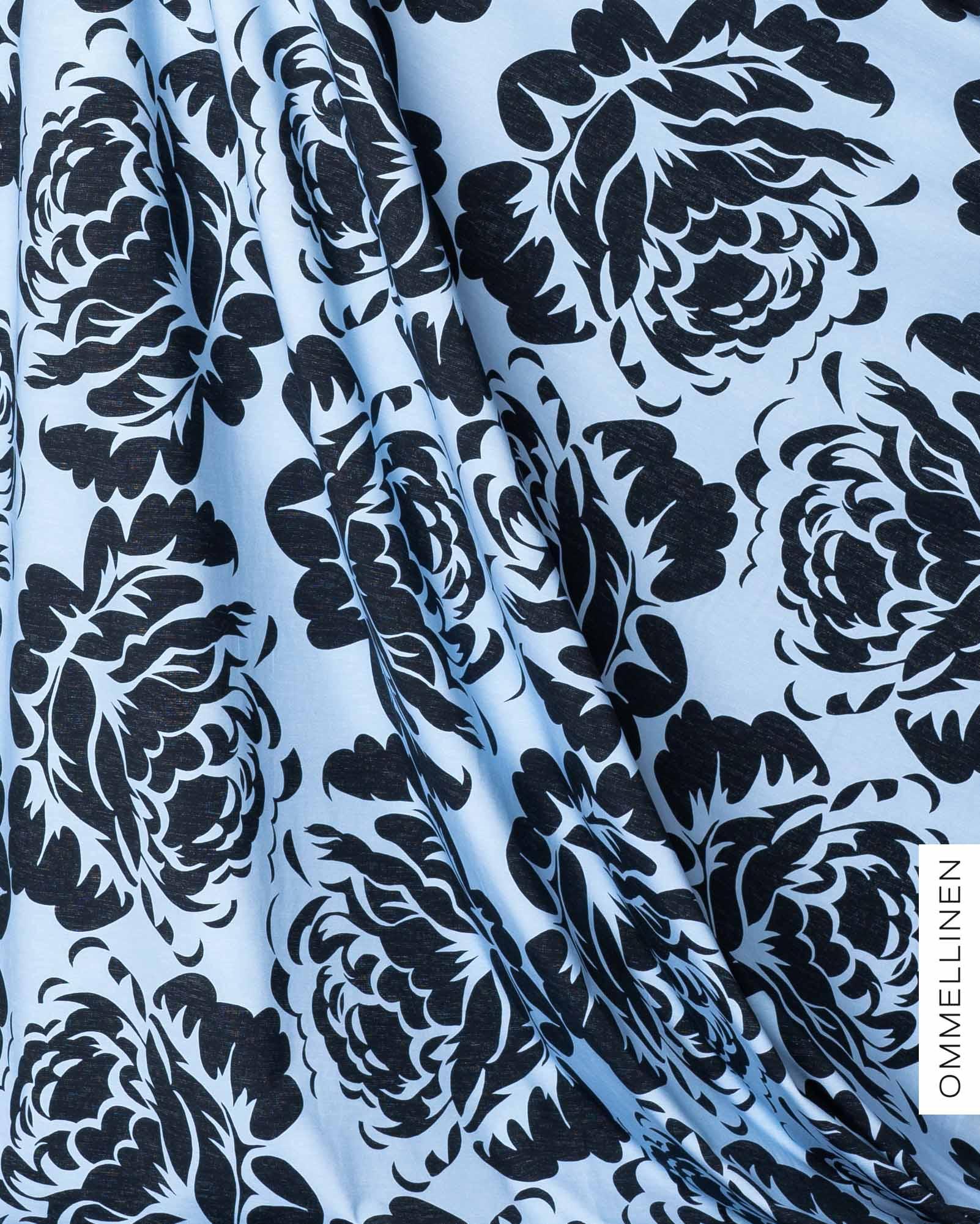 Digitrikoo, Babushka Roses JĂ€tti - vaaleansininen - Ommellinen