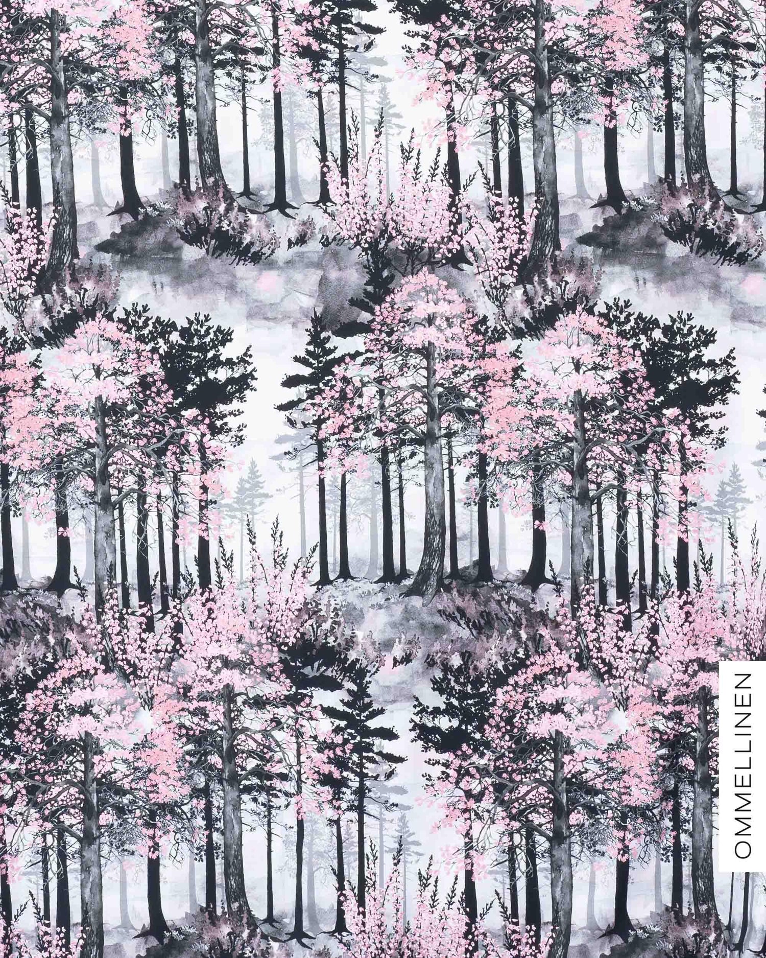 Digitrikoo, MetsÀn lumo - roosa - Ommellinen