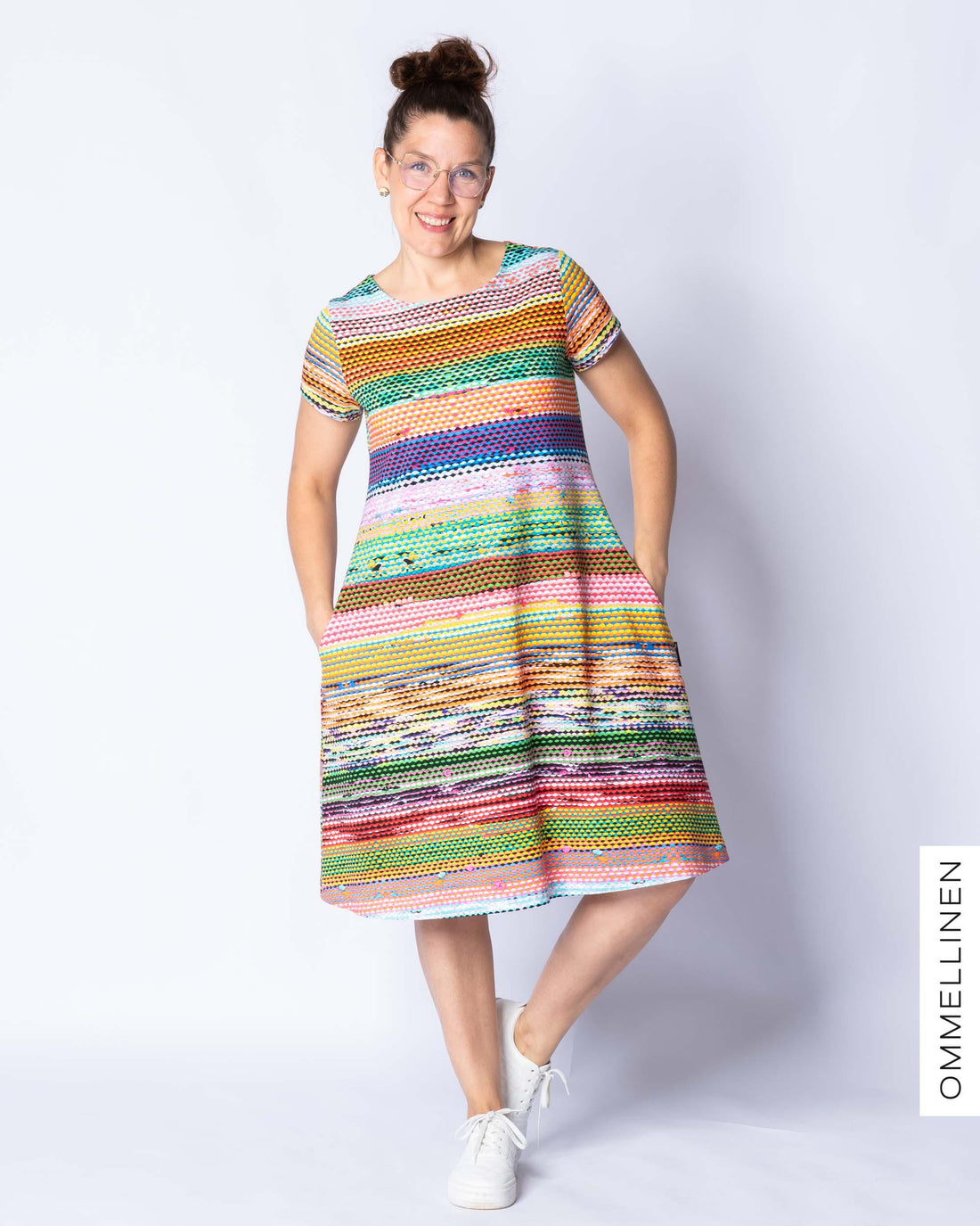 HUPS! Mekkotunika - lyhyt hiha, RÀsy - monivÀri - XXL - Ommellinen