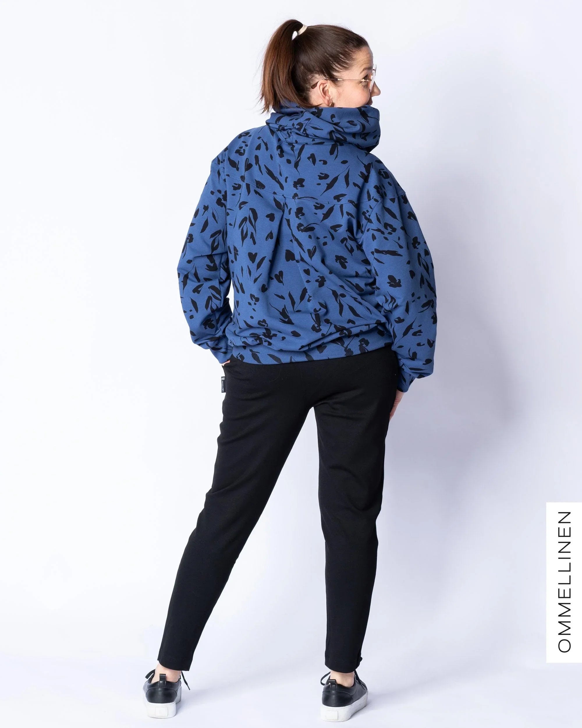 JÀttihuppari, SydÀnjemma - sininen - Ommellinen