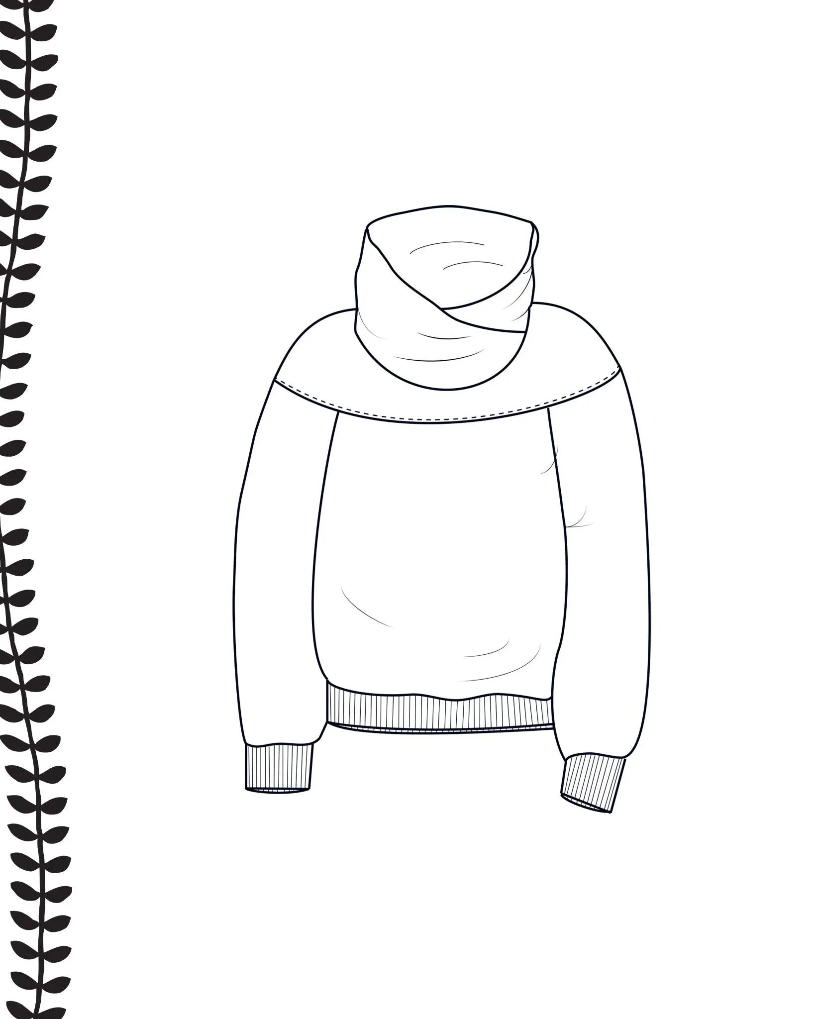 Kaava - jÀttihuppari - Ommellinen