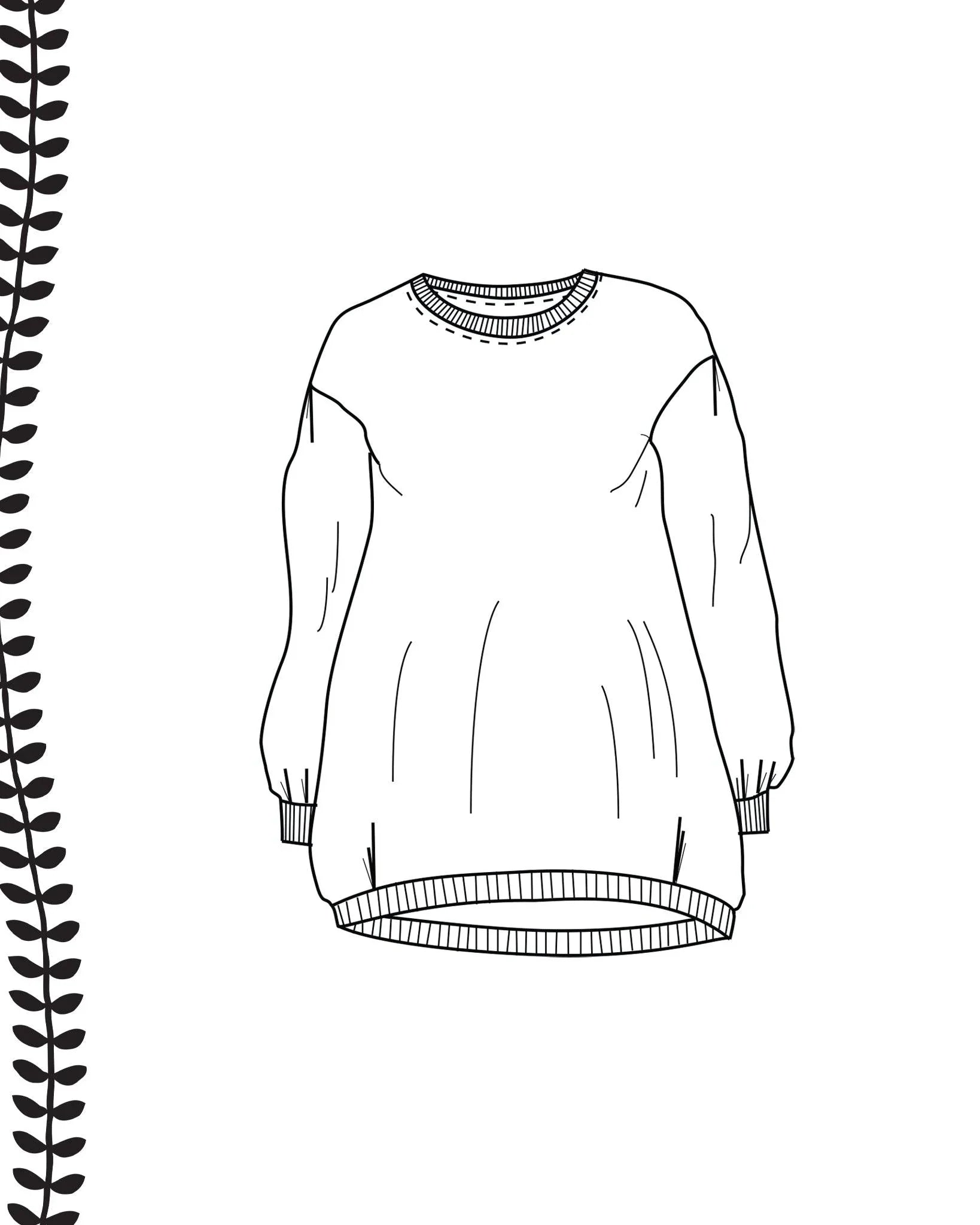 Kaava - jÀttipaita - Ommellinen