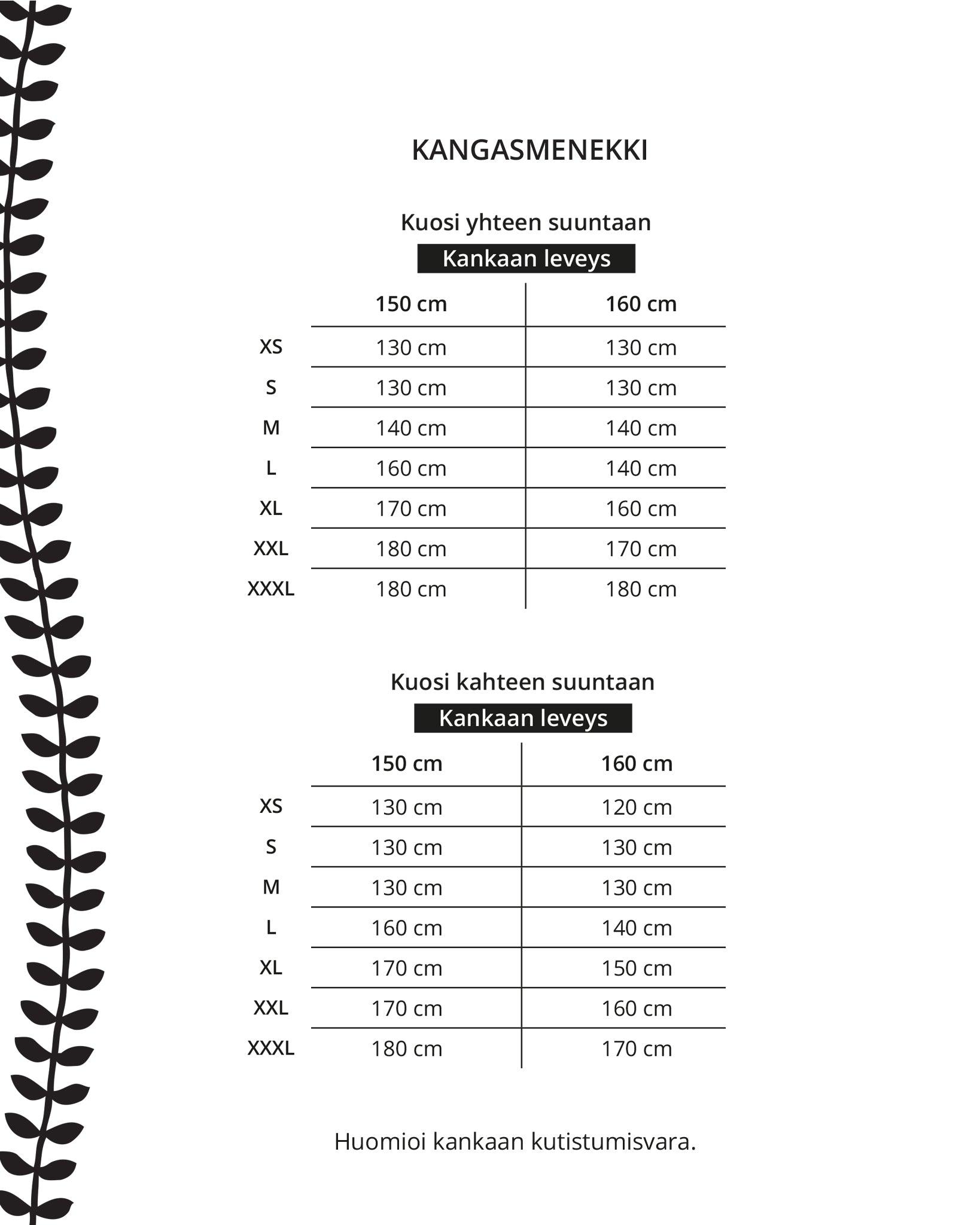 Kaava - solmutunika - Ommellinen