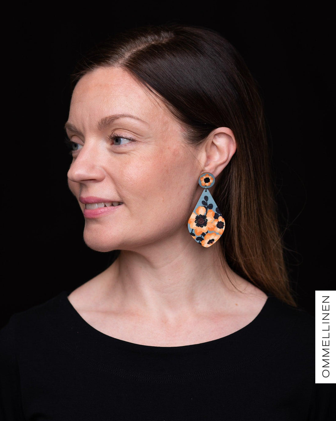 Korvakorut, Ikebana Syysvuokot sinivihreÀ - riippuva - Ommellinen