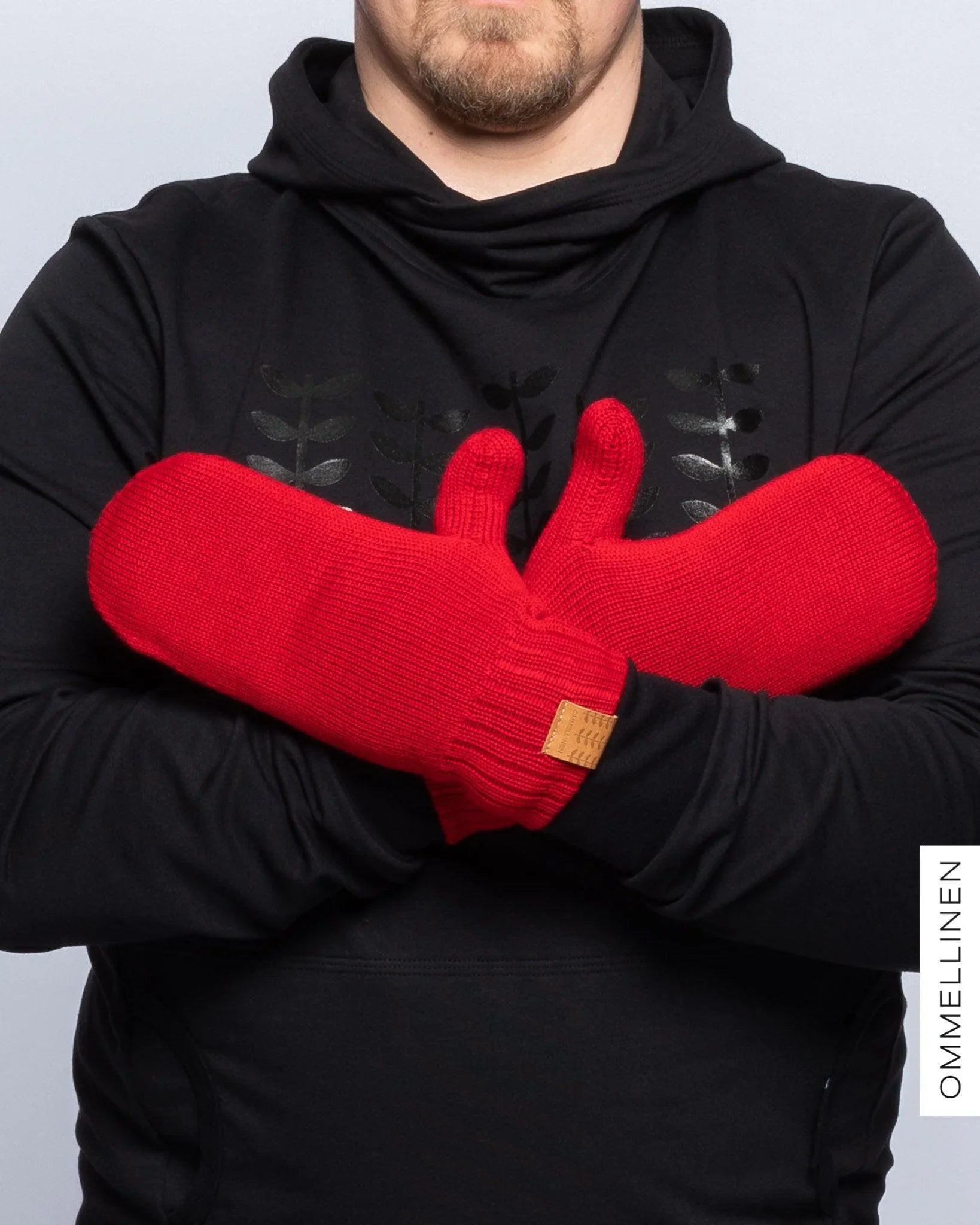 Miesten lapaset, punainen - Ommellinen