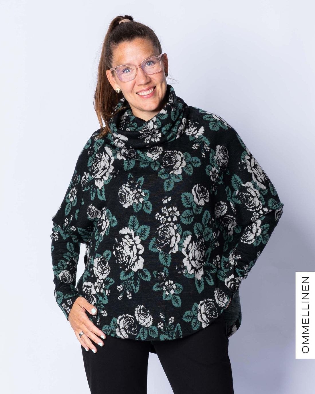Pancho, Babushka Roses - musta/vihreÀ/hiekka - Ommellinen
