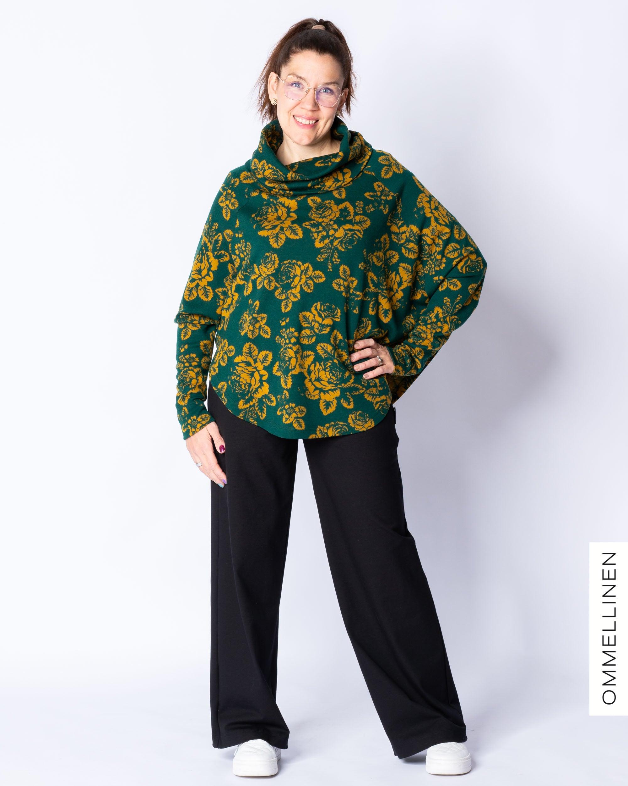 Pancho, Babushka Roses - vihreÀ/okra - Ommellinen