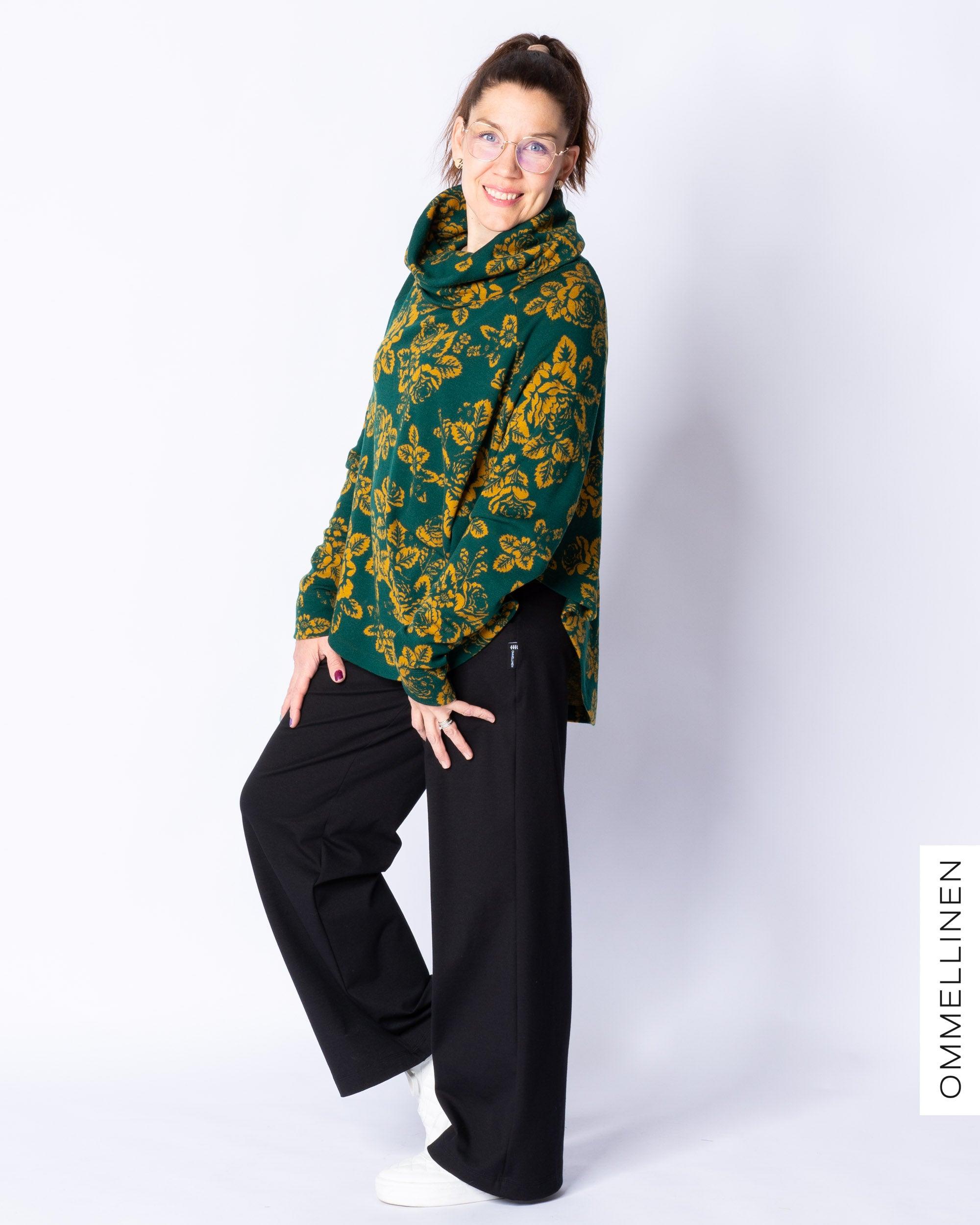 Pancho, Babushka Roses - vihreÀ/okra - Ommellinen